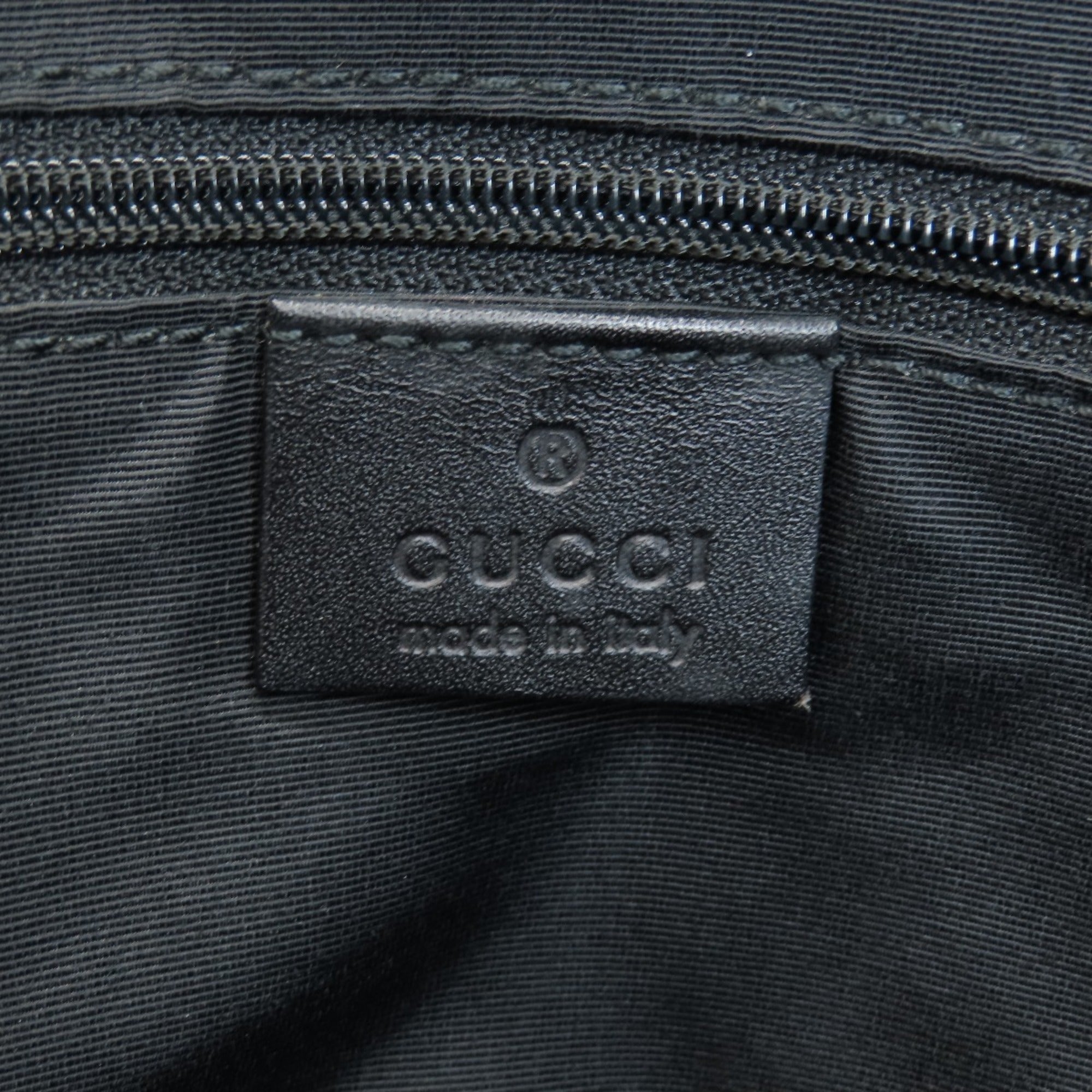 Gucci Black Canvas Tote Bag (Pre-Owned)