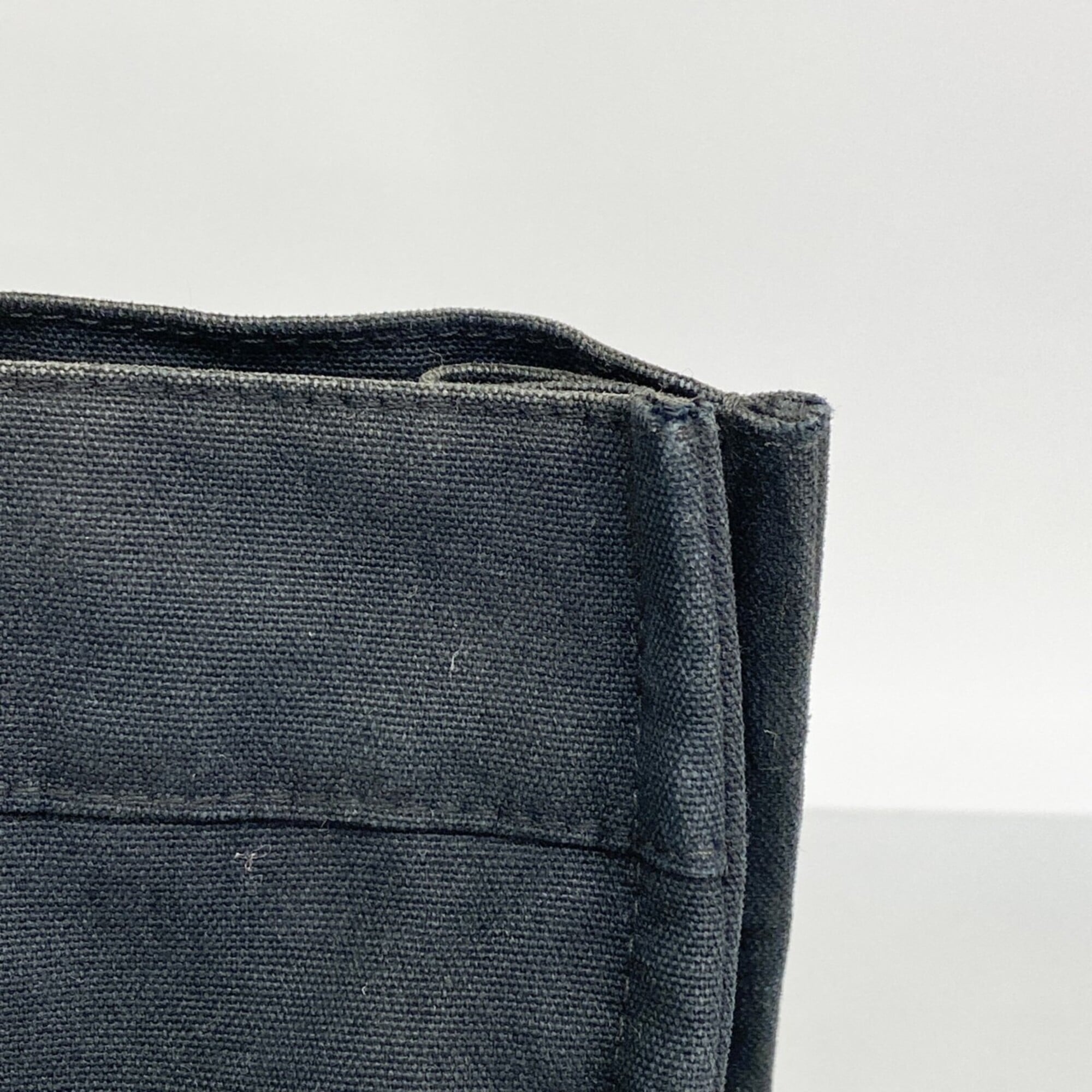 Hermes Black Canvas Tote Bag (Pre-Owned)
