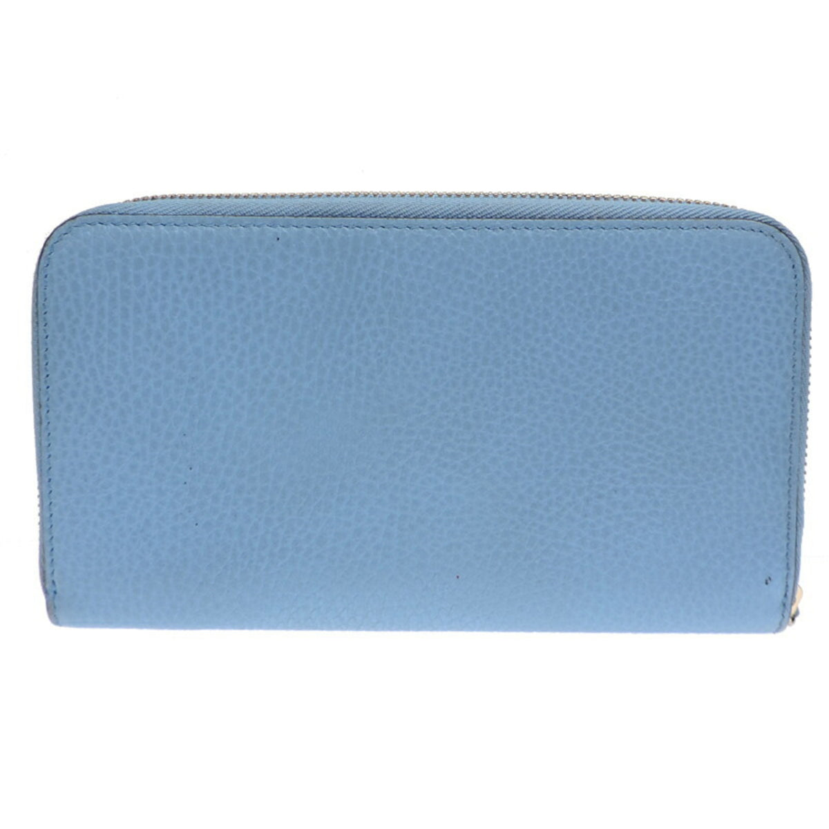 Gucci Sky Blue Leather Long Wallet (Bi-Fold) (Pre-Owned)