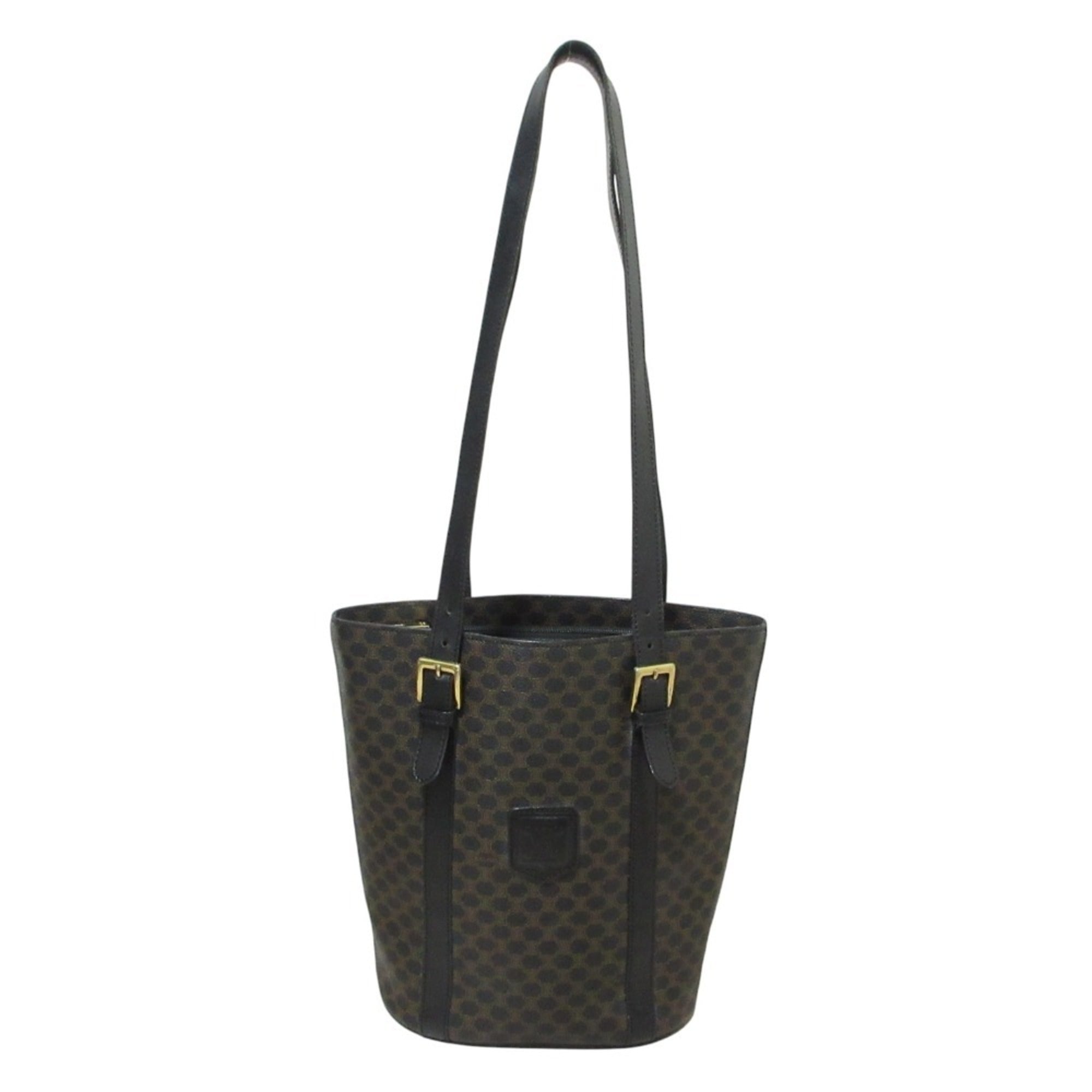 Celine Black Brown Shoulder Bag Tote Bag (Pre-Owned)