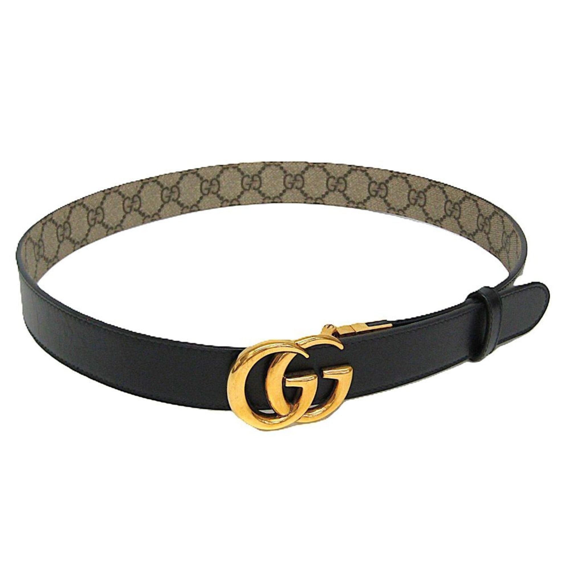 Gucci Beige Black Standard Belt (Pre-Owned)