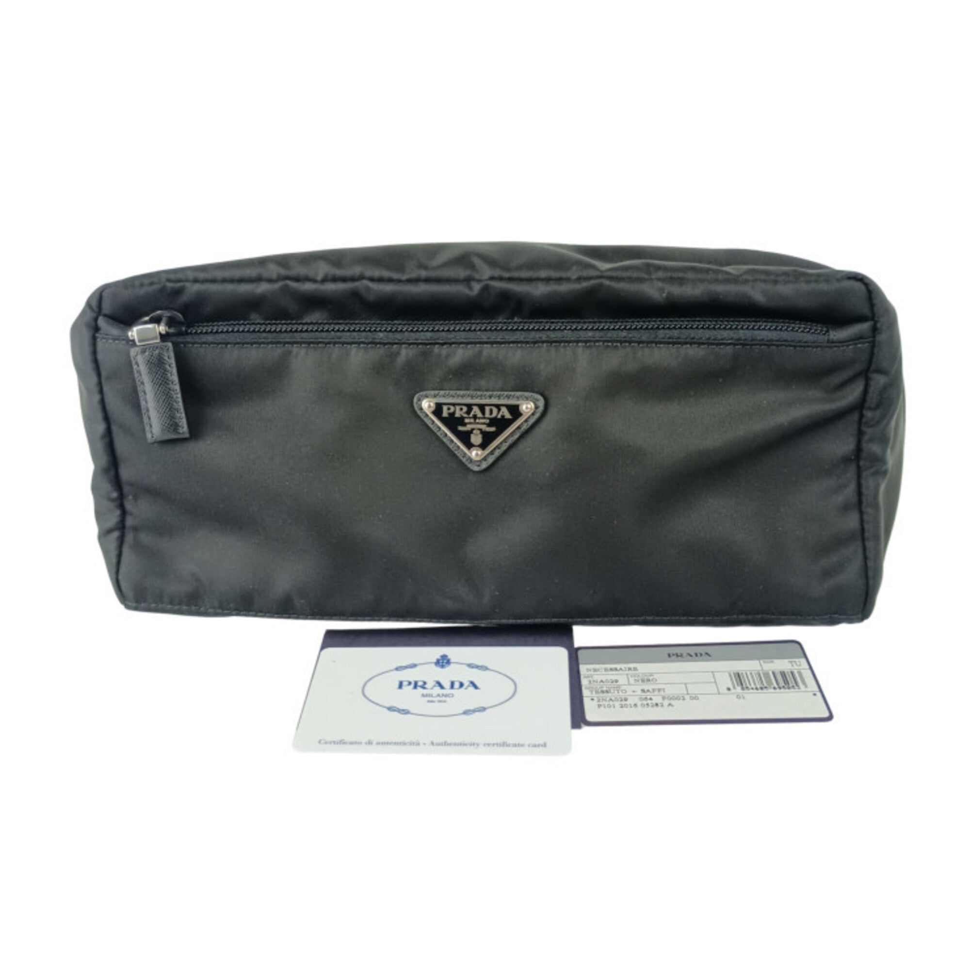 Prada Black Nylon Clutch Bag (Pre-Owned)