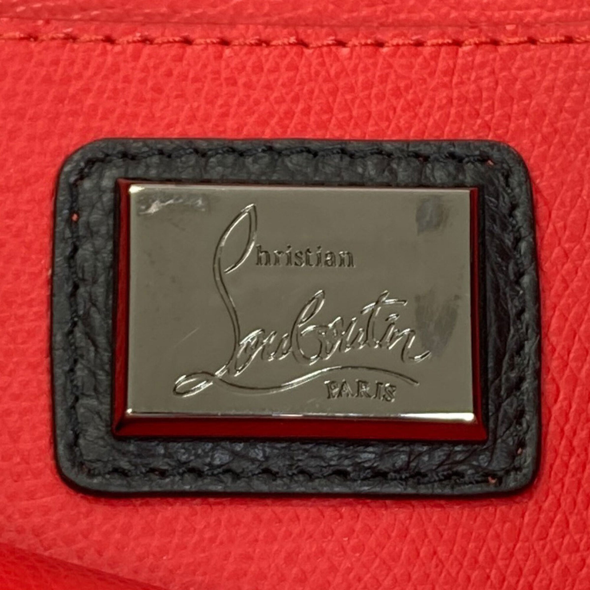 Christian Louboutin Black Leather Tote Bag (Pre-Owned)