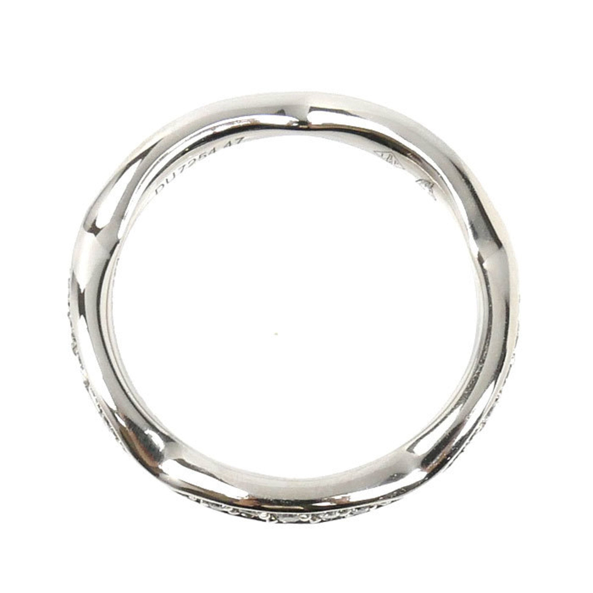 Chanel Platinum 950 Band Ring (Pre-Owned)