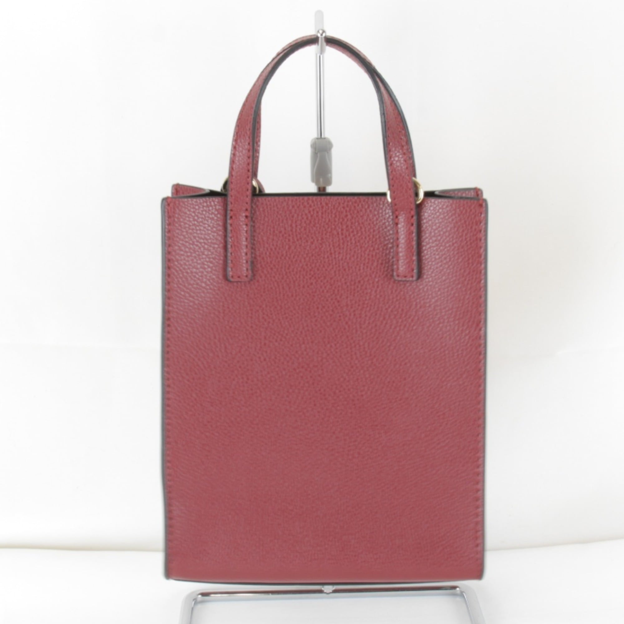 Marc Jacobs Red Color Wine Leather Shoulder Bag (Pre-Owned)