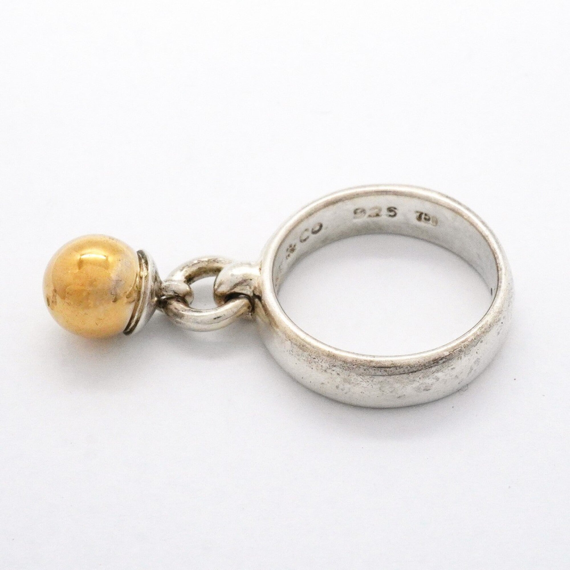 Tiffany Yellow Gold (18K) Silver 925 Band Ring (Pre-Owned)