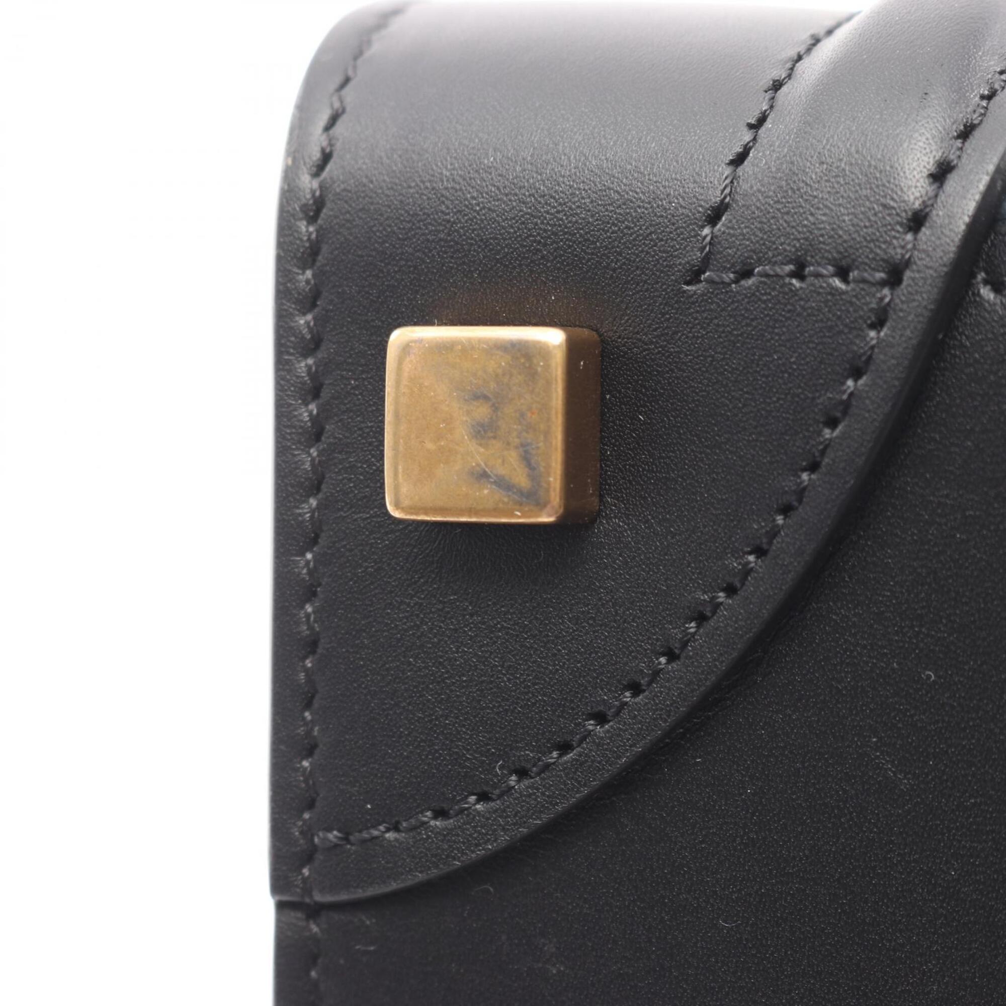 Celine Black Blue Navy Leather Handbag Tote Bag (Pre-Owned)