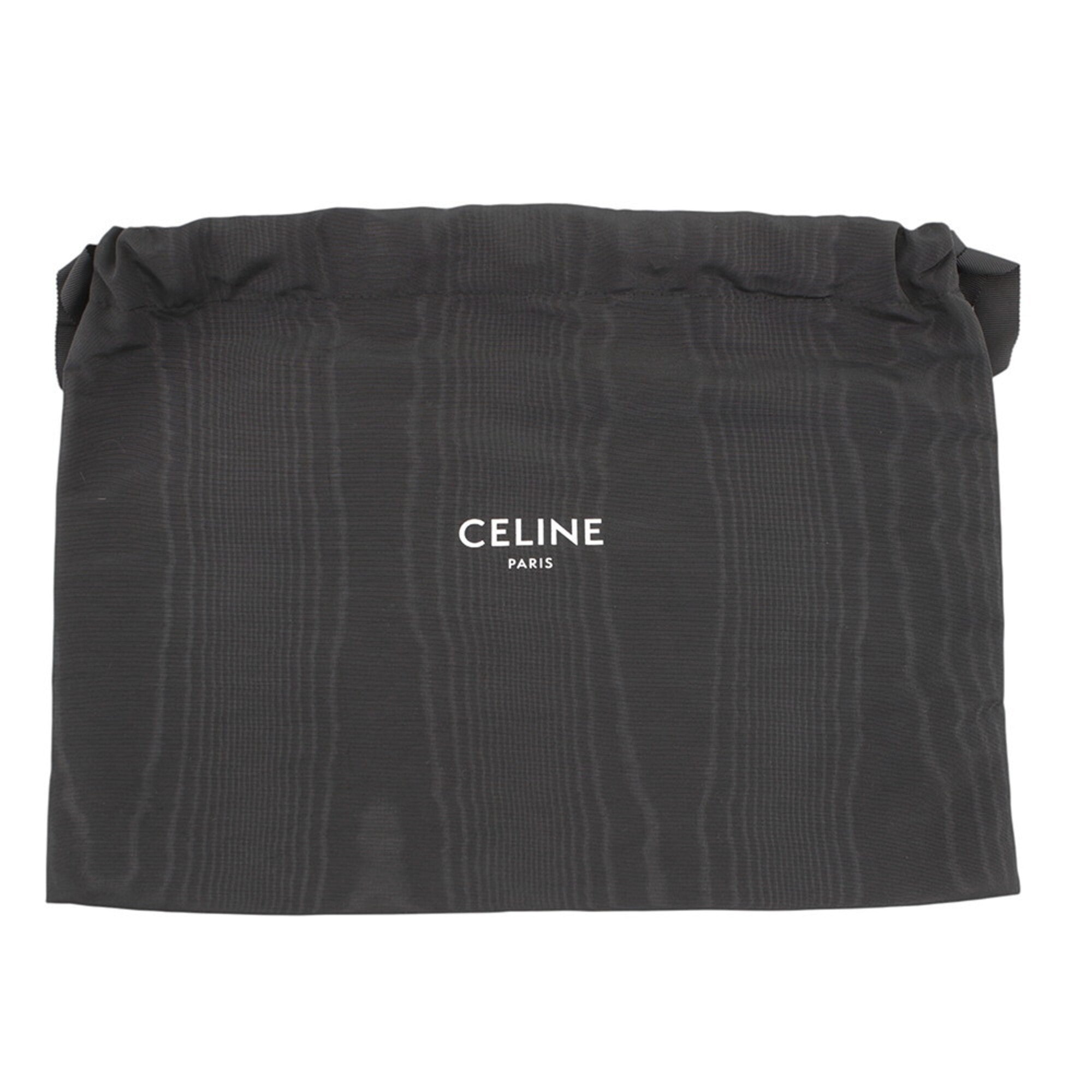 Celine Black White Leather Handbag Shoulder Bag (Pre-Owned)