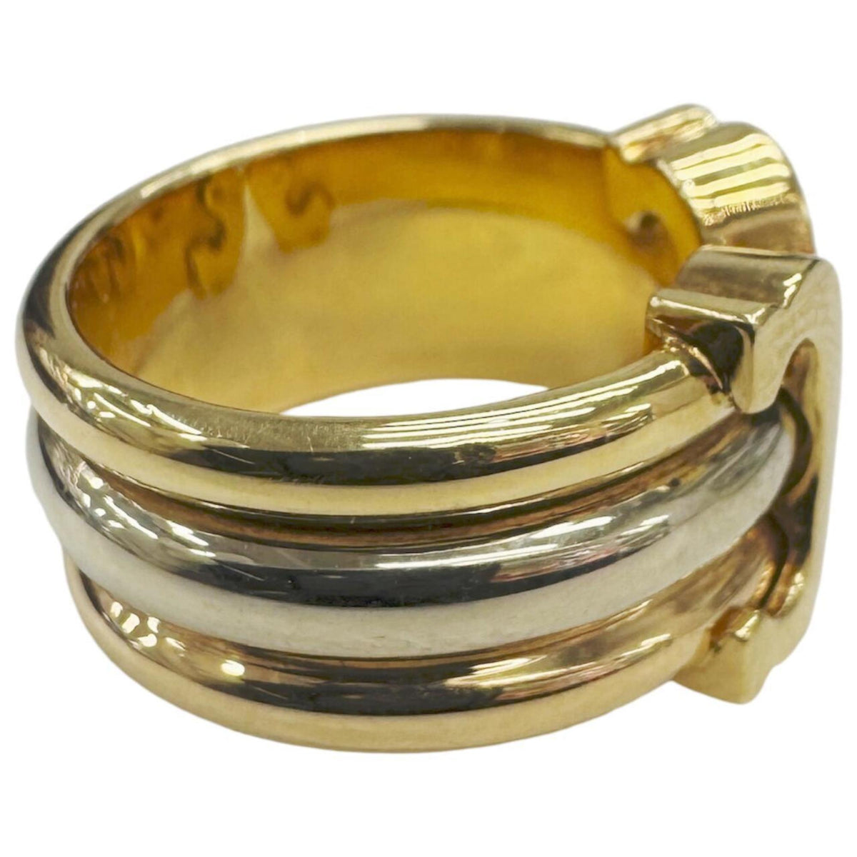 Cartier Pink Gold White Gold Yellow Gold Yellow Gold (18K) Pink Gold (18K) White Gold (18K) Band Ring (Pre-Owned)