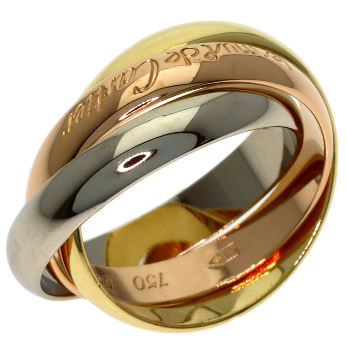 Cartier Yellow Gold (18K) Pink Gold (18K) White Gold (18K) Band Ring (Pre-Owned)