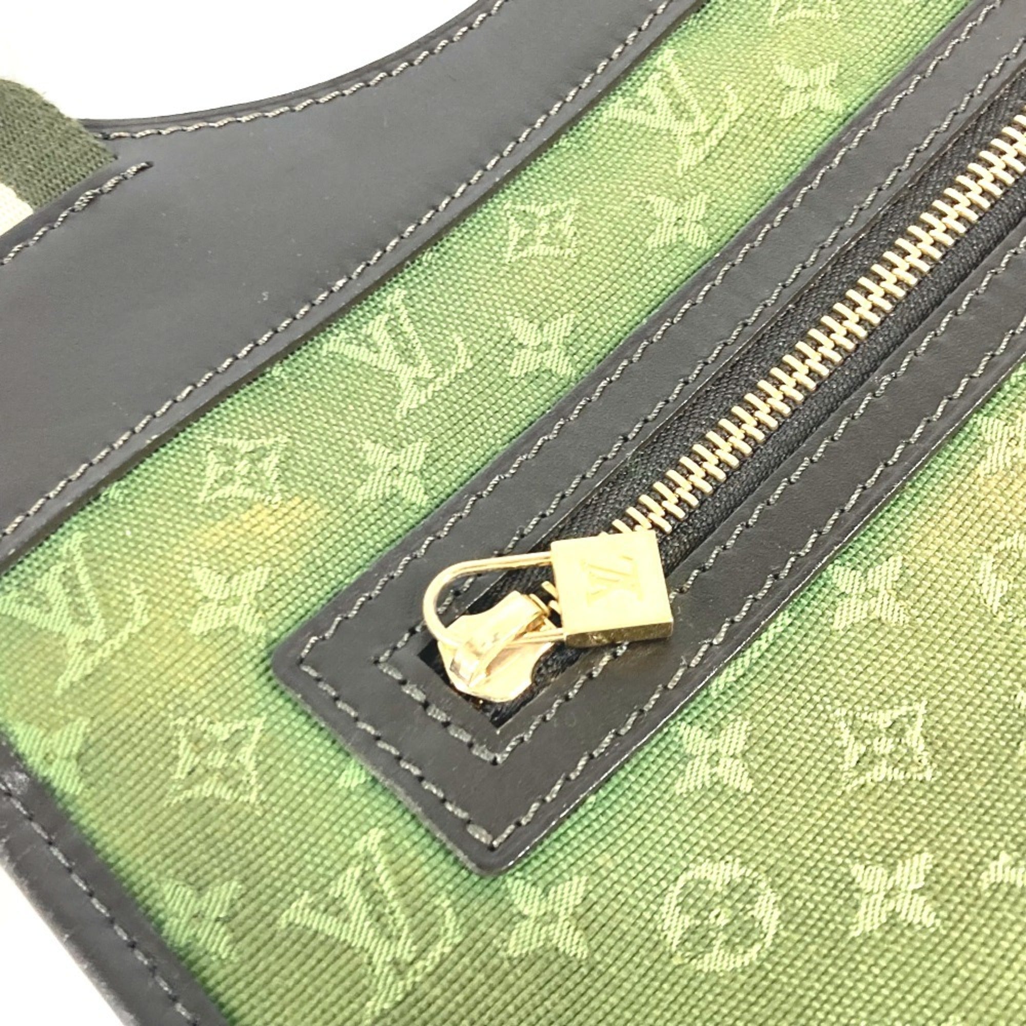 Louis Vuitton Khaki Monogram Mini Handbag Tote Bag (Pre-Owned)