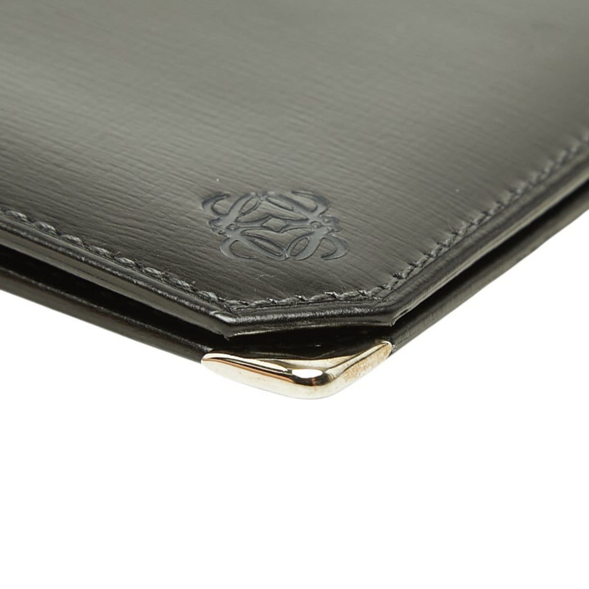 Loewe Black Leather Long Wallet (Bi-Fold) (Pre-Owned)