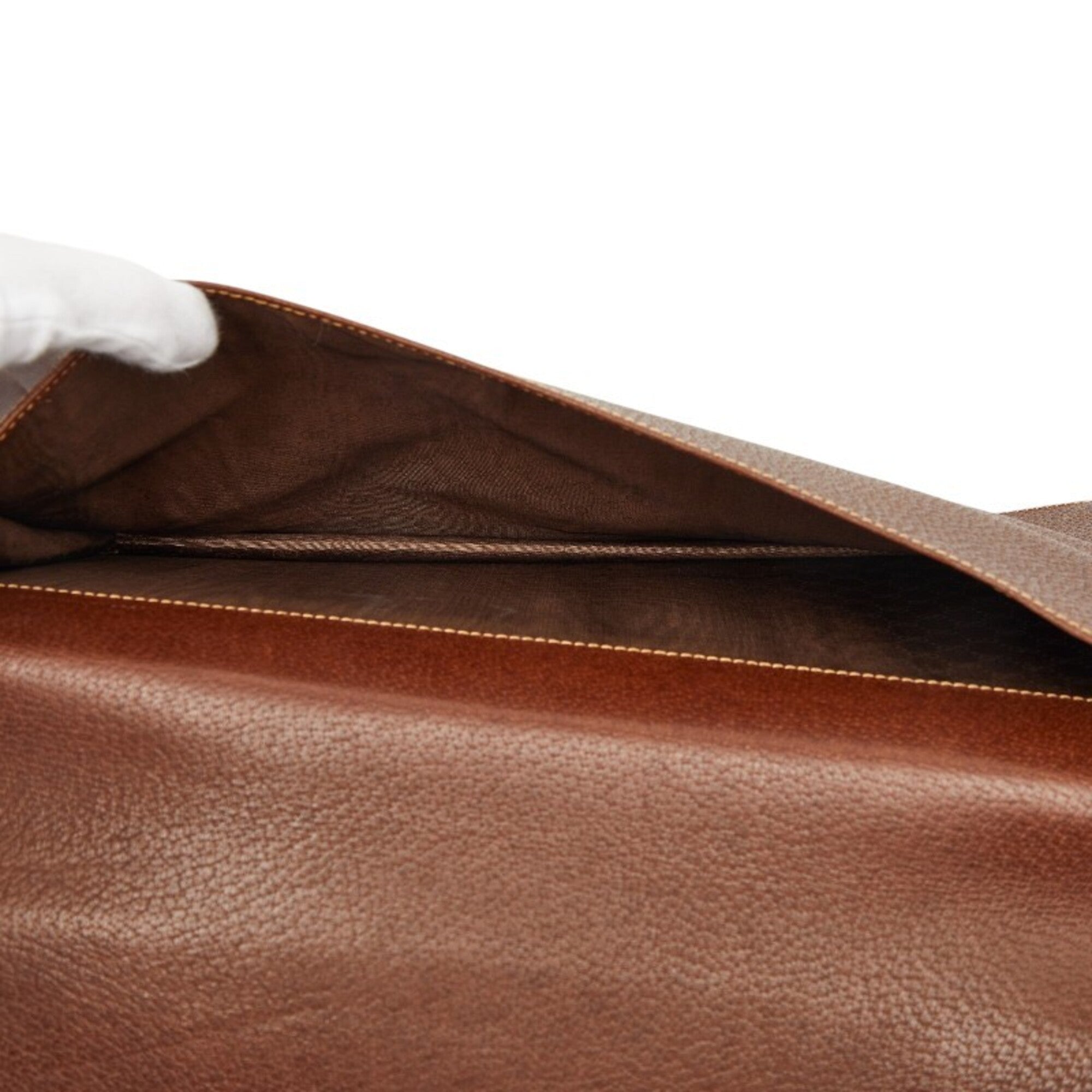 Gucci Brown Leather Document Case (Pre-Owned)