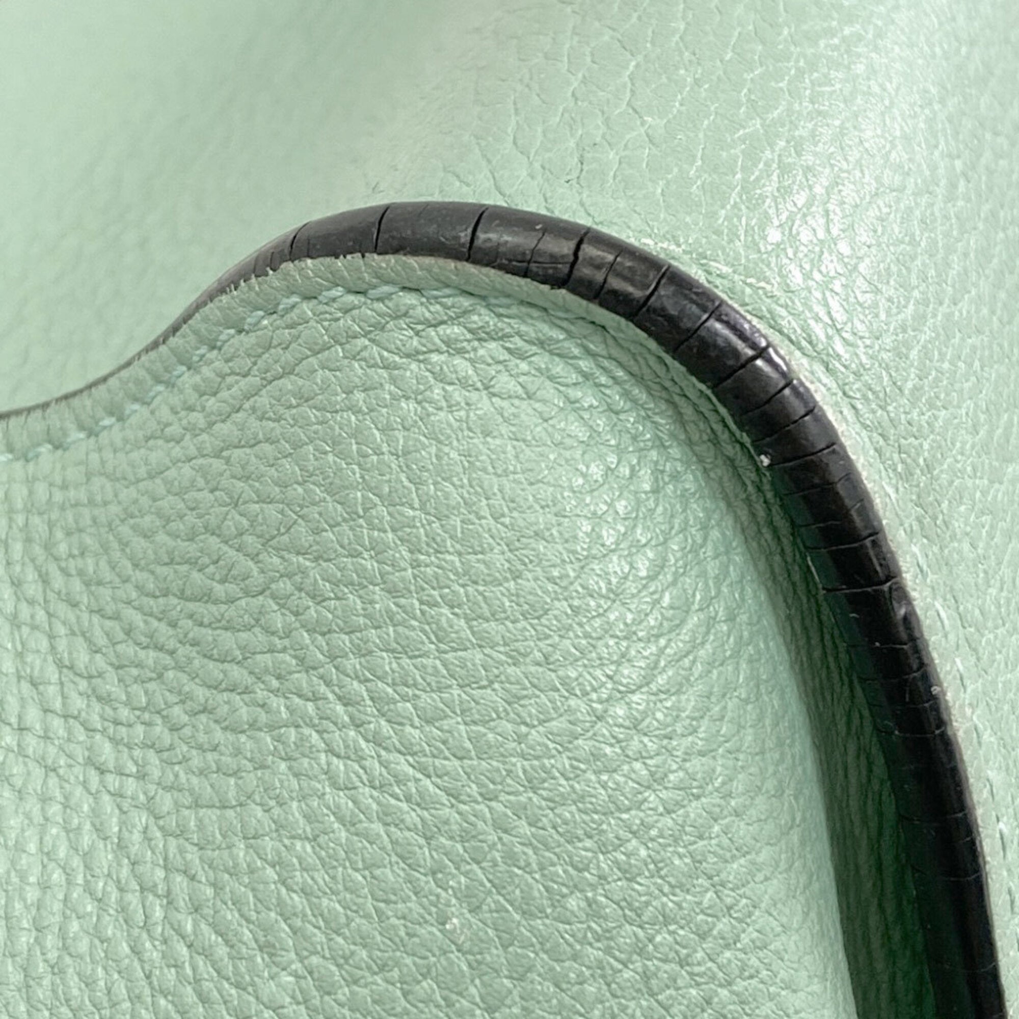 Loewe Light Green Leather Handbag Pouch (Pre-Owned)