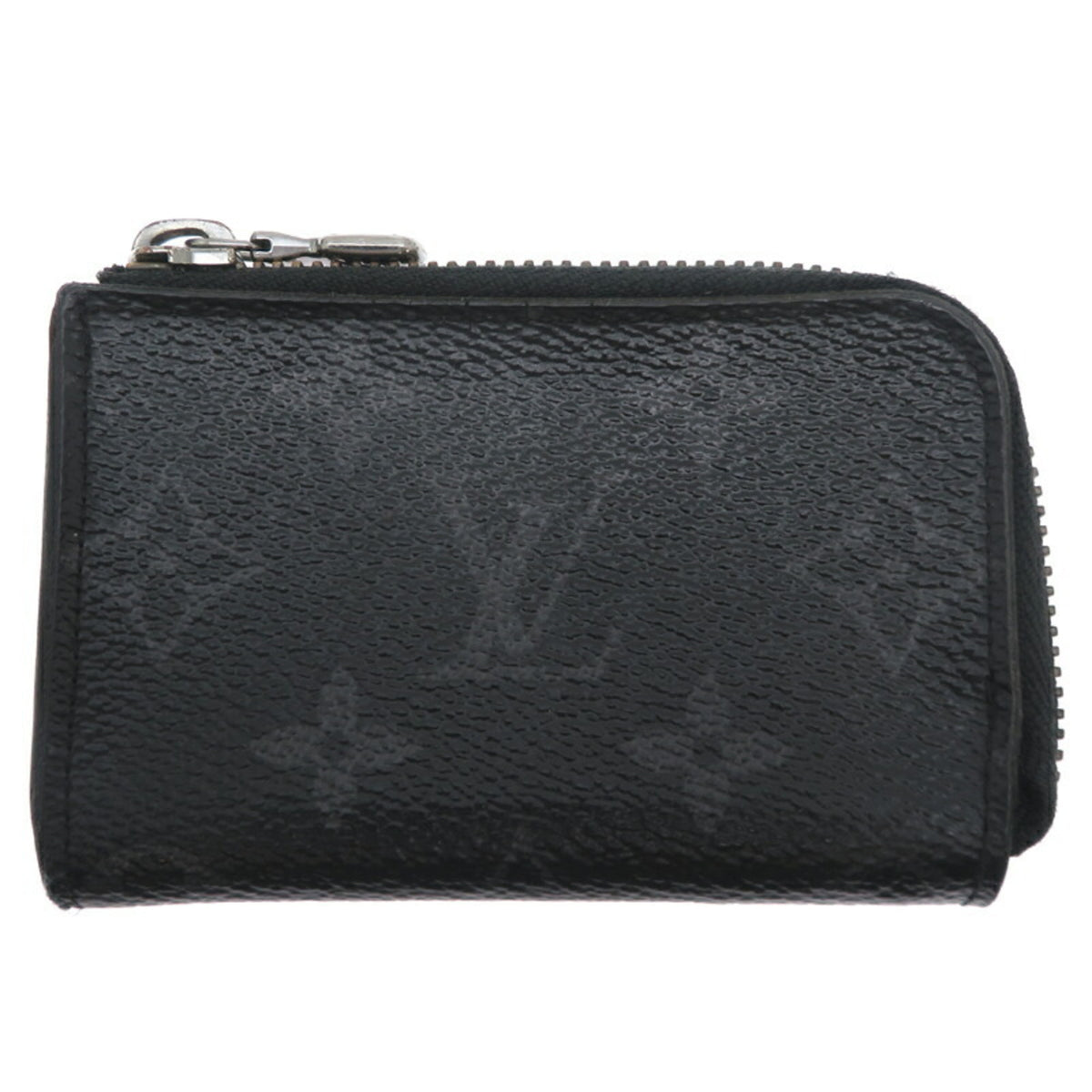 Louis Vuitton Black Monogram Eclipse Monogram Eclipse Coin Purse/Coin Case (Pre-Owned)