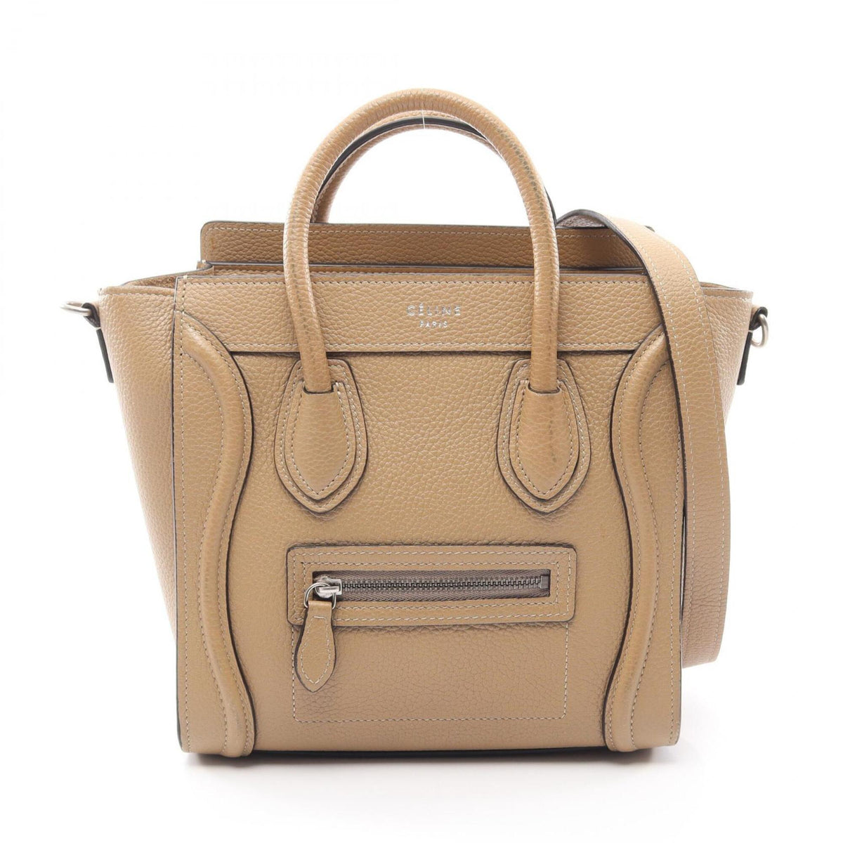 Celine Beige Leather Handbag (Pre-Owned)