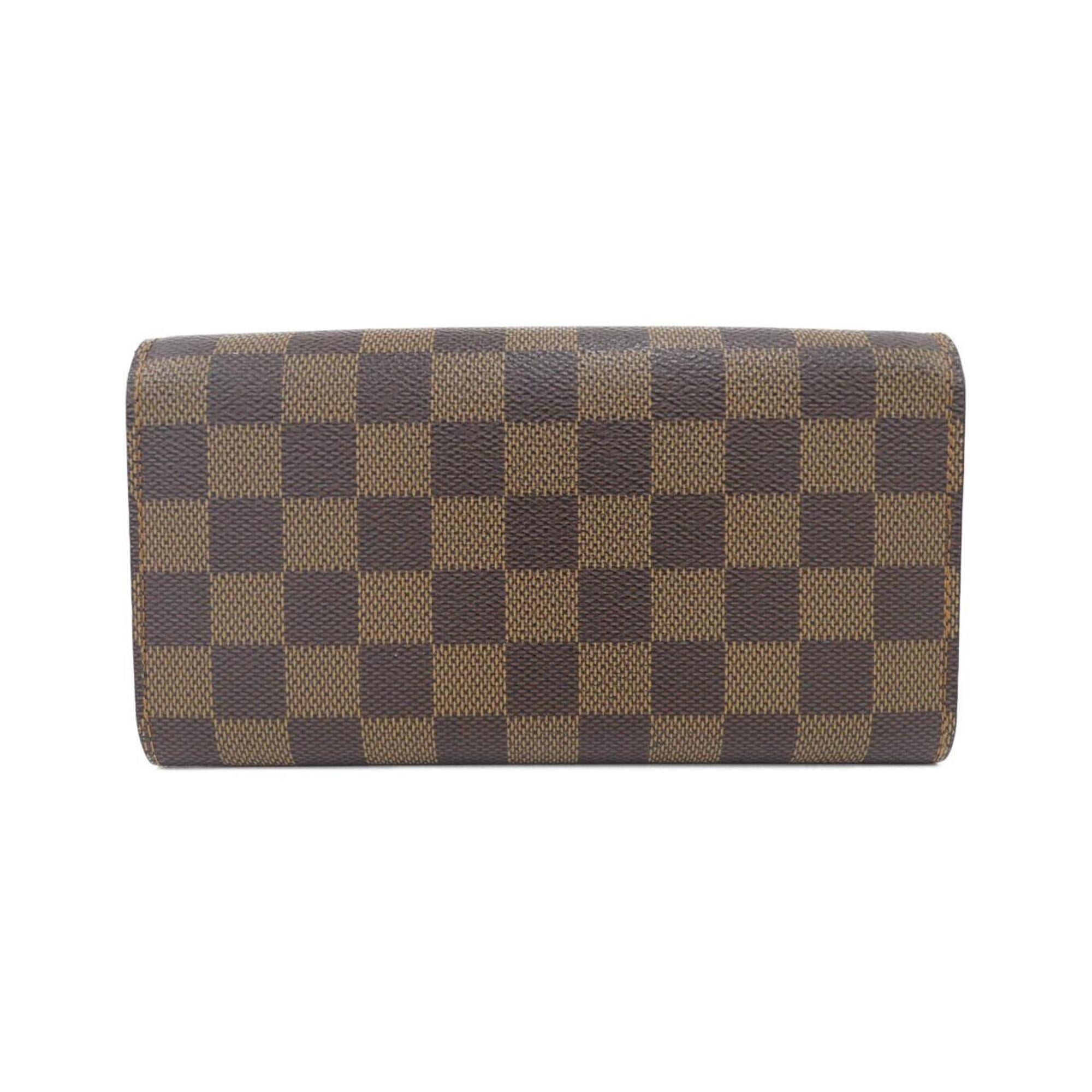 Louis Vuitton Ebene Coated Canvas Long Wallet (Bi-Fold) (Pre-Owned)