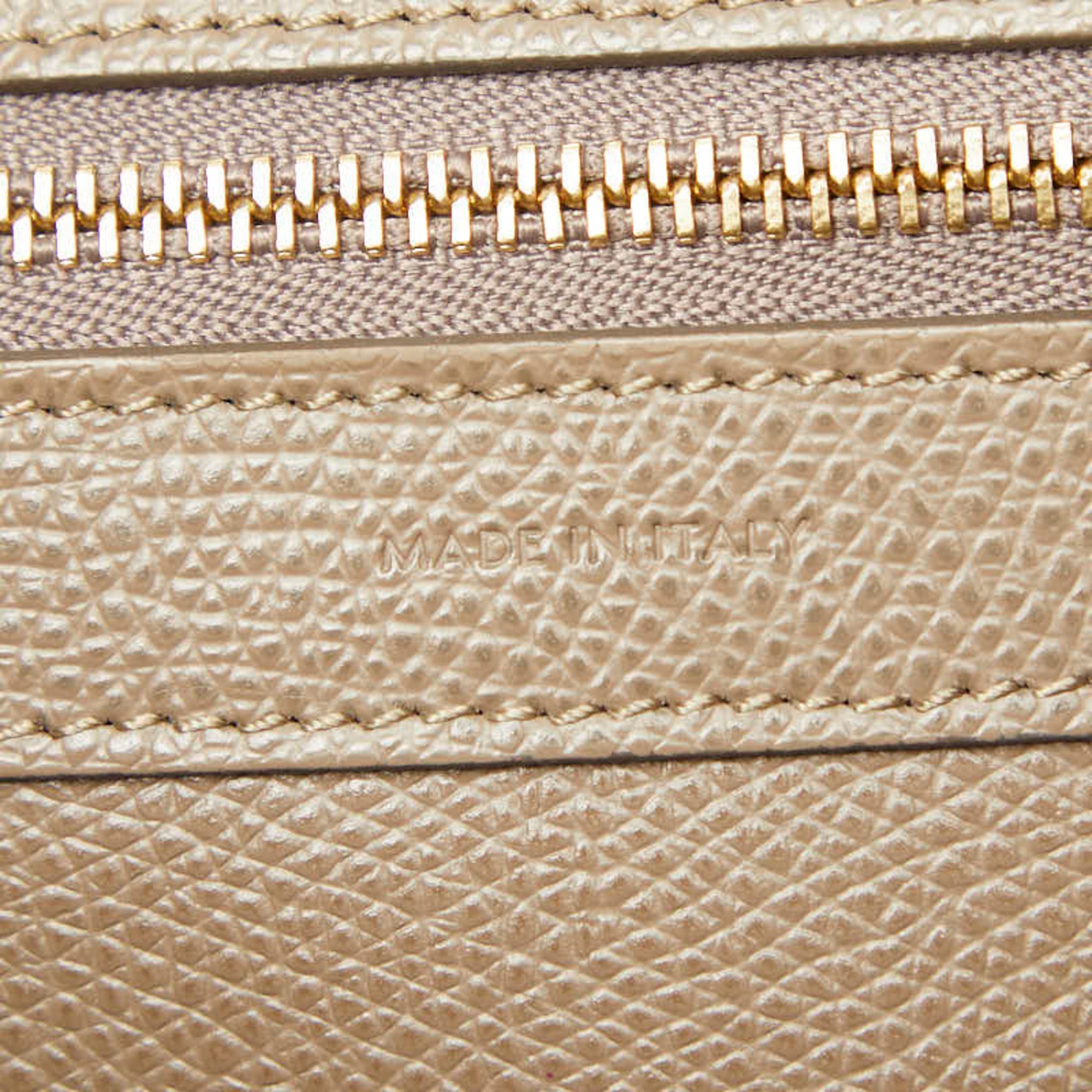 Celine Grayish Leather Handbag Shoulder Bag (Pre-Owned)