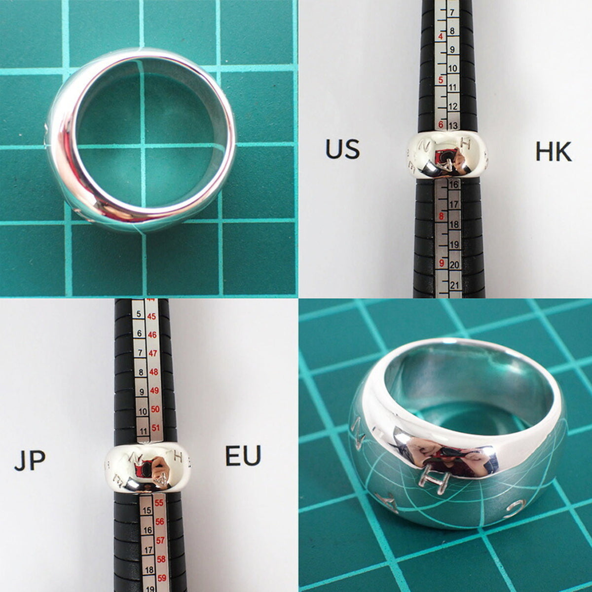 Chanel Sterling Silver 925 Band Ring (Pre-Owned)