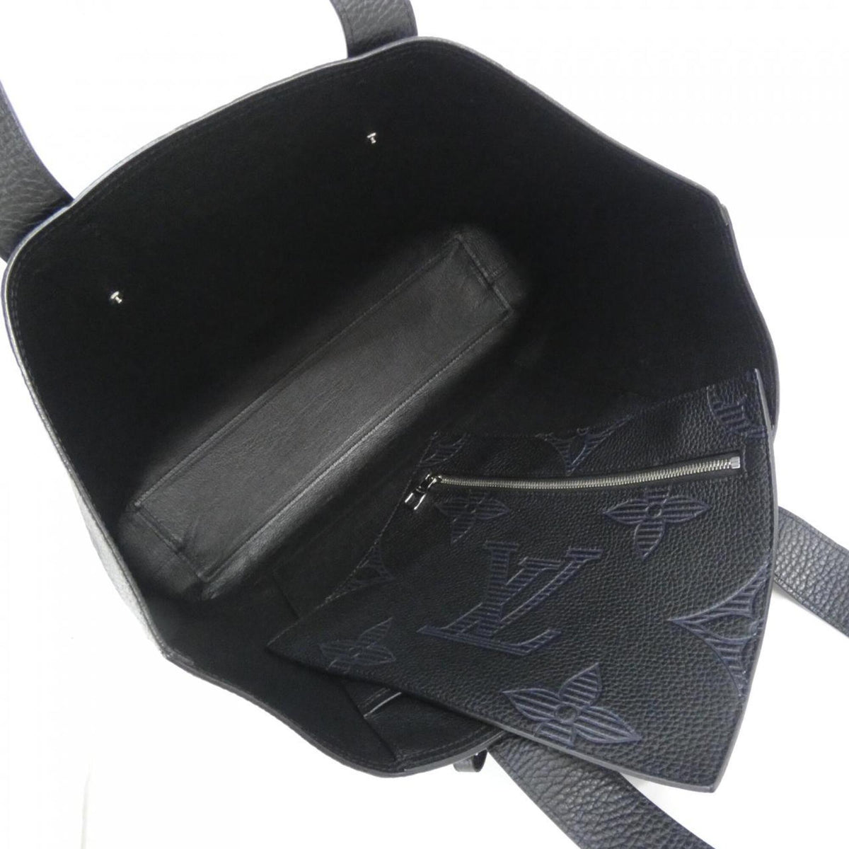 Louis Vuitton Black Leather Handbag Pouch (Pre-Owned)