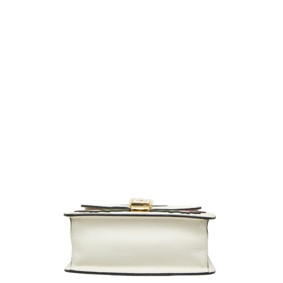 Gucci White Leather Handbag Shoulder Bag (Pre-Owned)
