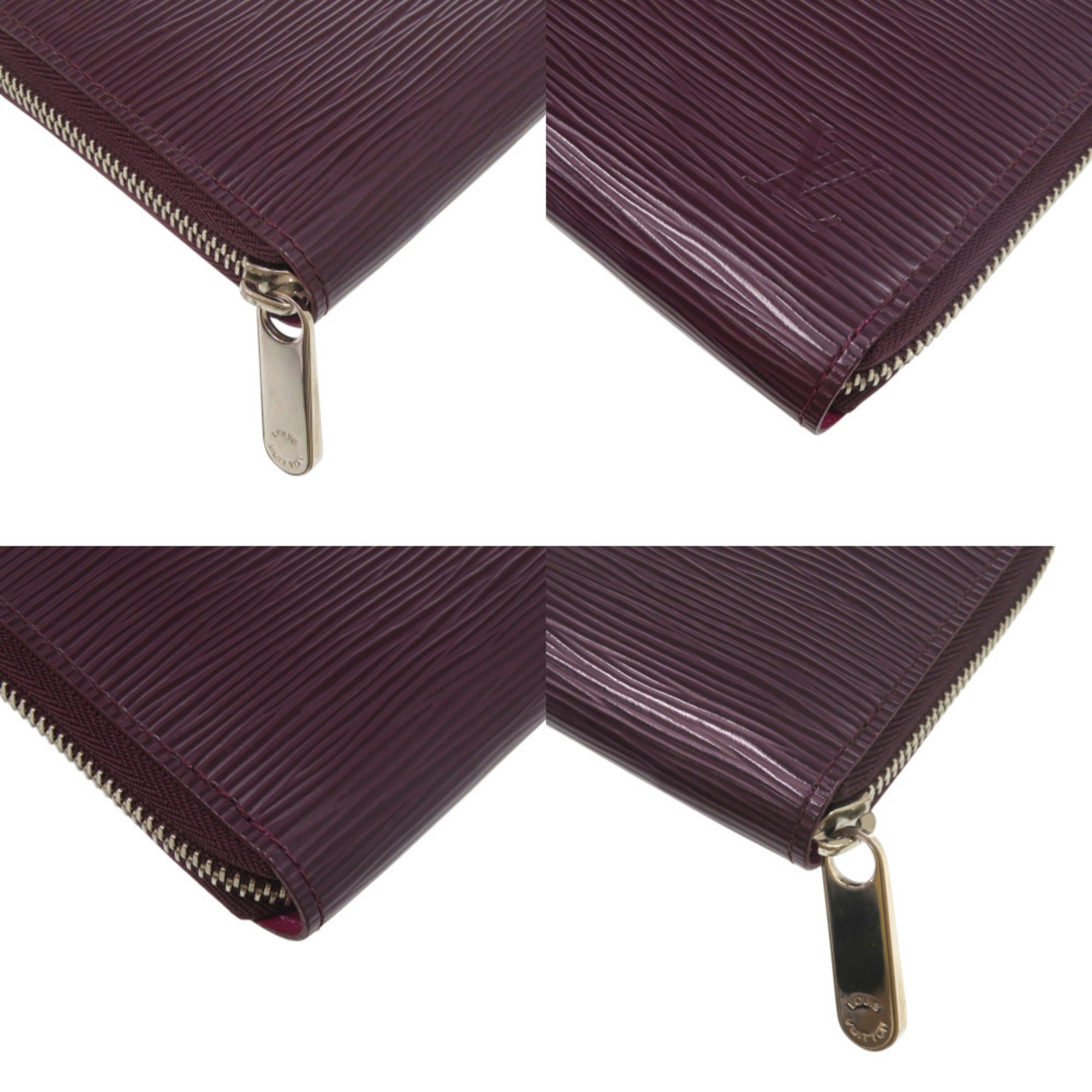 Louis Vuitton Purple Epi Leather Long Wallet (Bi-Fold) (Pre-Owned)