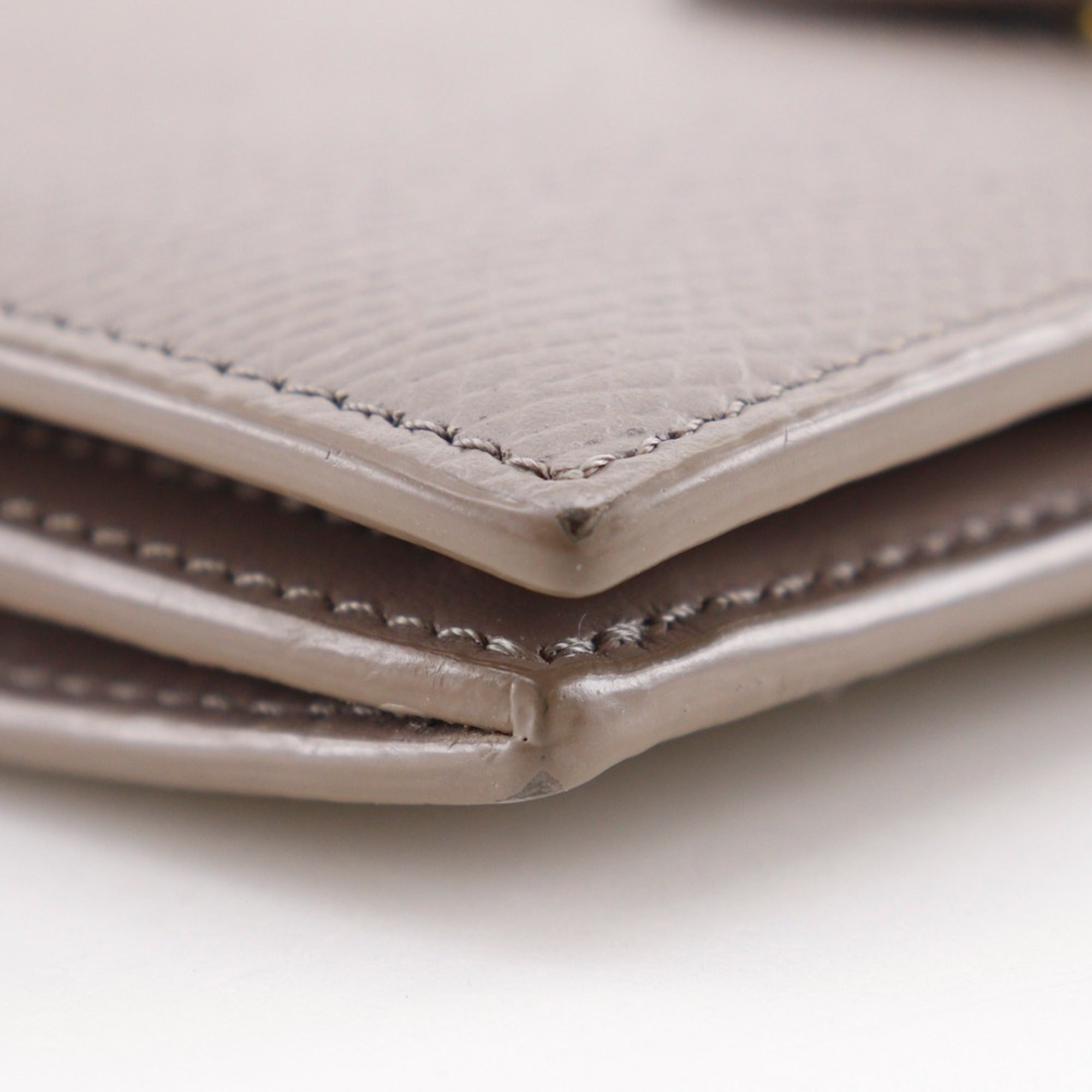 Celine Grayish Leather Wallet (Bi-Fold) (Pre-Owned)