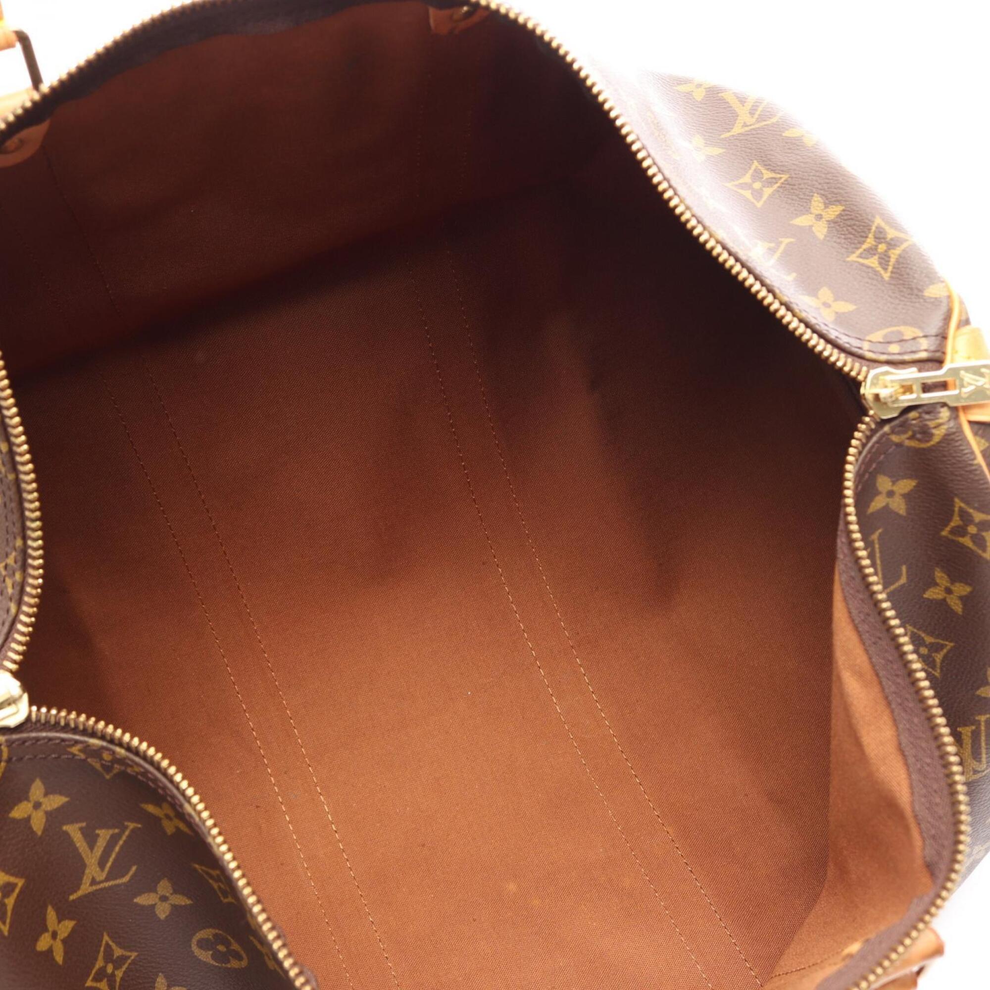 Louis Vuitton Monogram Brown Coated Canvas Boston Bag Handbag (Pre-Owned)