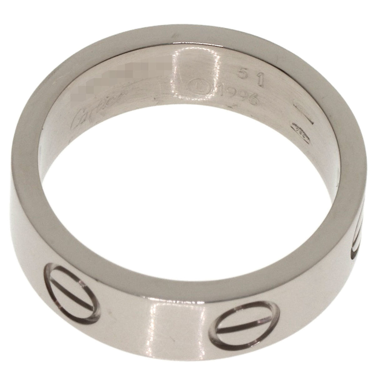 Cartier Love White Gold (18K) Band Ring (Pre-Owned)
