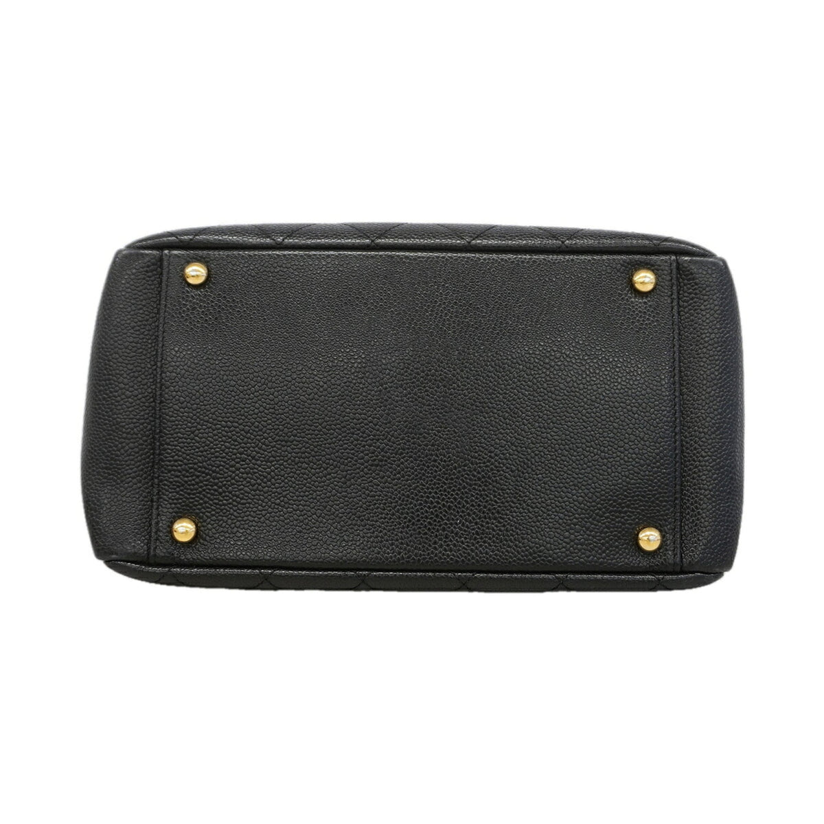 Chanel Black Grained Calfskin Tote Bag (Pre-Owned)