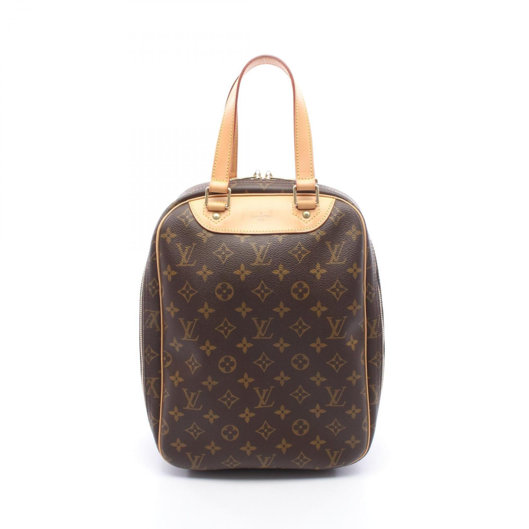 Louis Vuitton Brown Coated Canvas Pvc Monogram Leather Handbag (Pre-Owned)