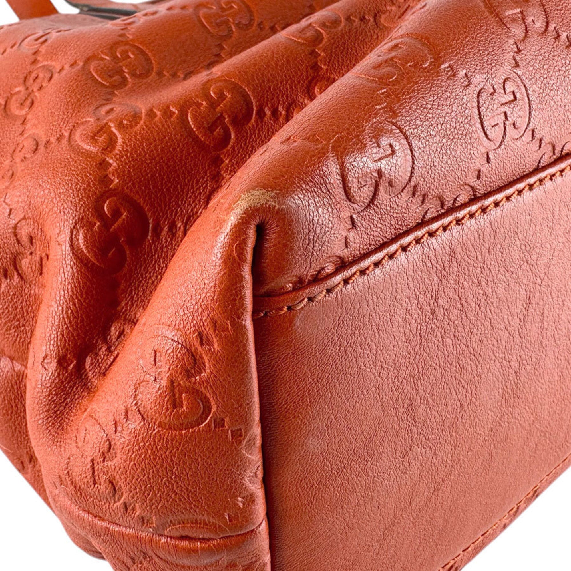 Gucci Orange Leather Handbag (Pre-Owned)