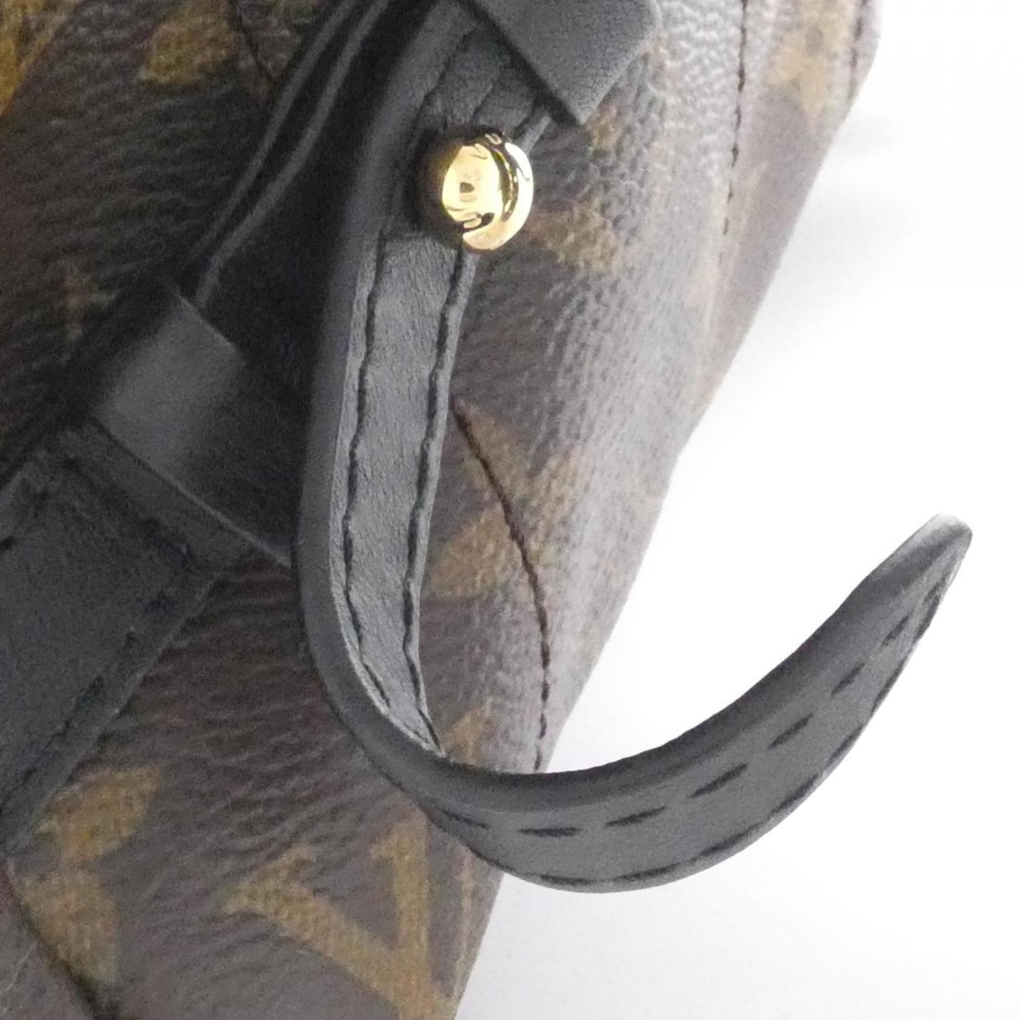 Louis Vuitton Brown Coated Canvas Backpack (Pre-Owned)