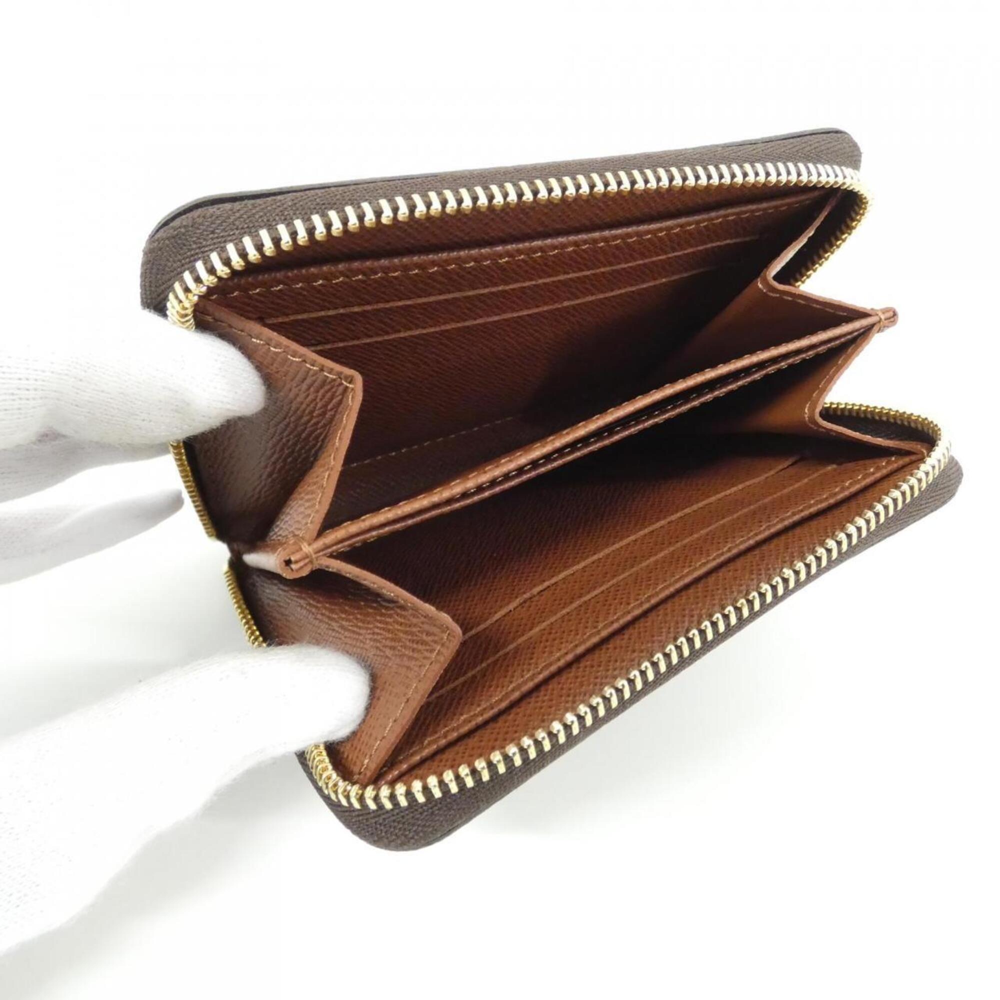 Louis Vuitton Marron Coated Canvas Coin Purse/Coin Case (Pre-Owned)