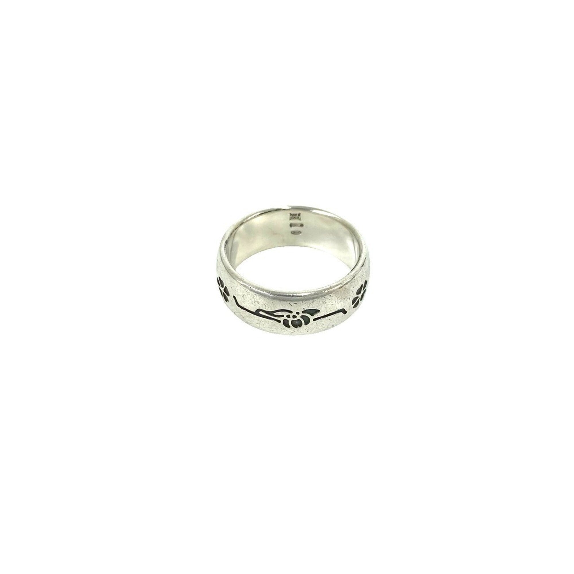Bvlgari Silver Silver 925 Band Ring (Pre-Owned)