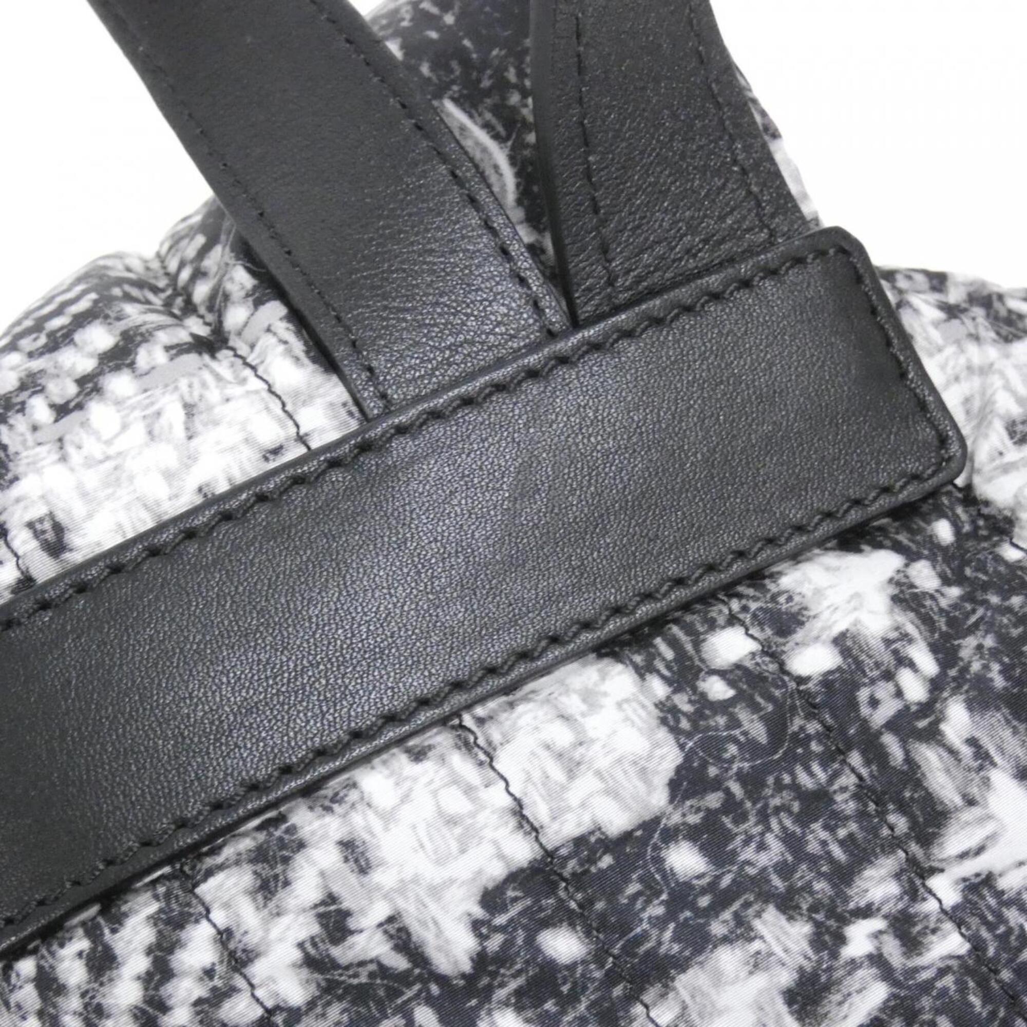 Chanel Black White Nylon Backpack (Pre-Owned)