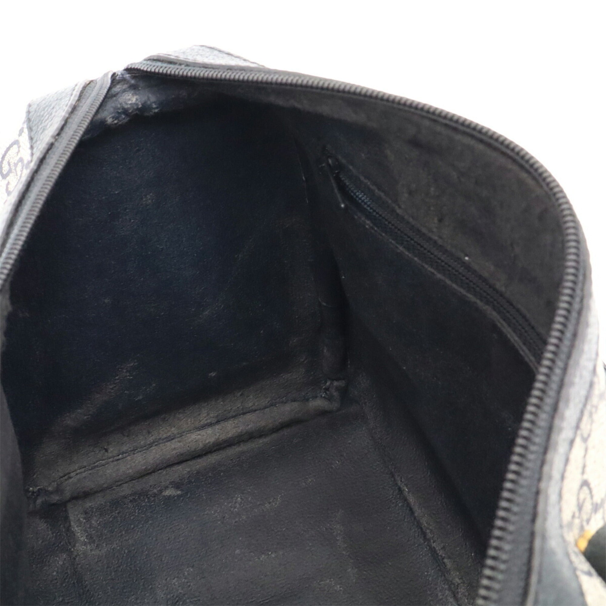 Gucci Beige Navy Pvc Leather Handbag (Pre-Owned)