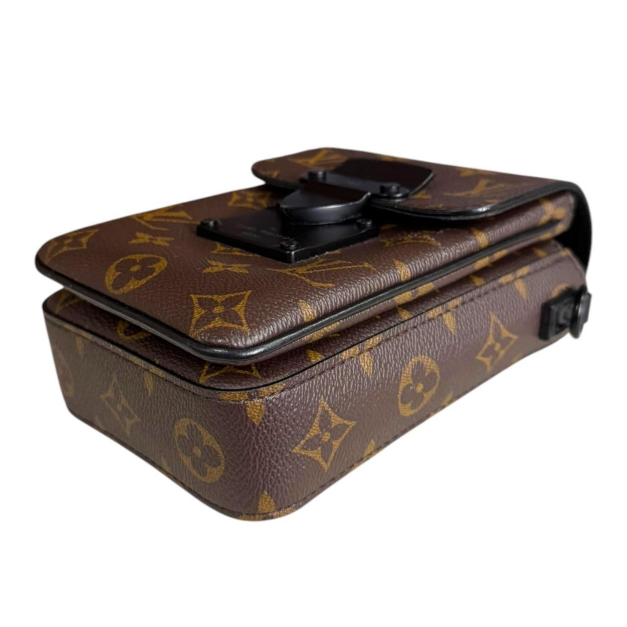 Louis Vuitton Monogram Macassar Black Brown Shoulder Bag (Pre-Owned)