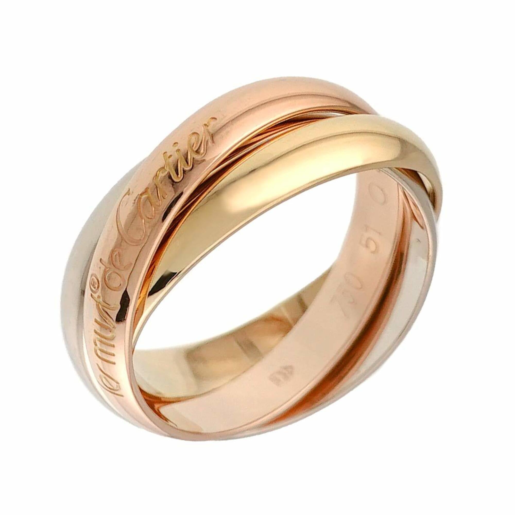 Cartier Yellow Gold (18K) Pink Gold (18K) White Gold (18K) Band Ring (Pre-Owned)