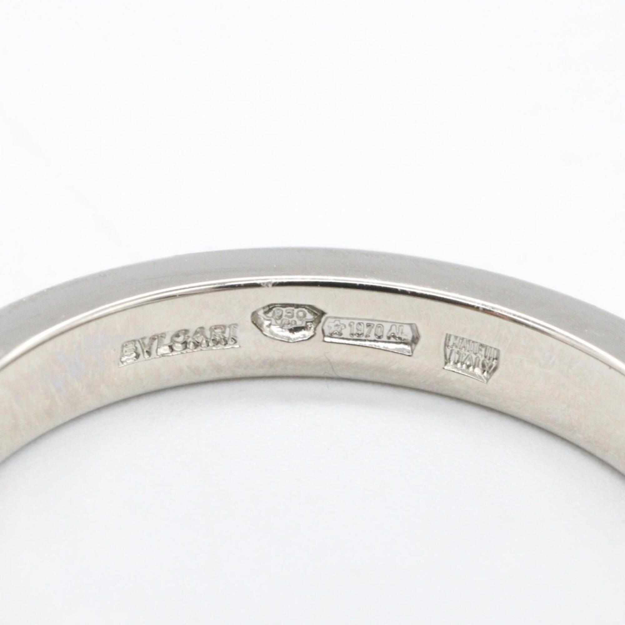 Bvlgari Silver Platinum 950 Band Ring (Pre-Owned)