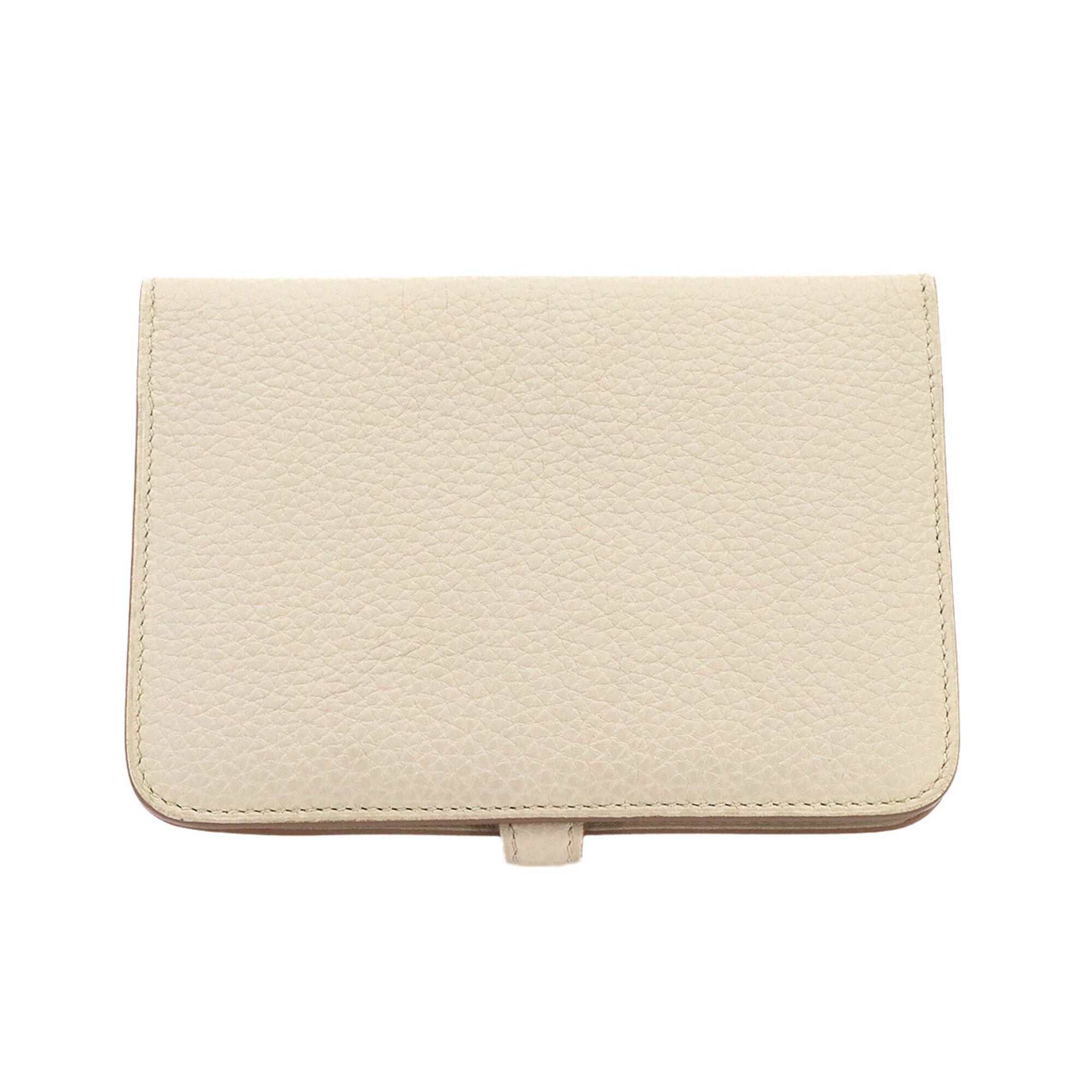 Hermes White Togo Leather Wallet (Bi-Fold) (Pre-Owned)