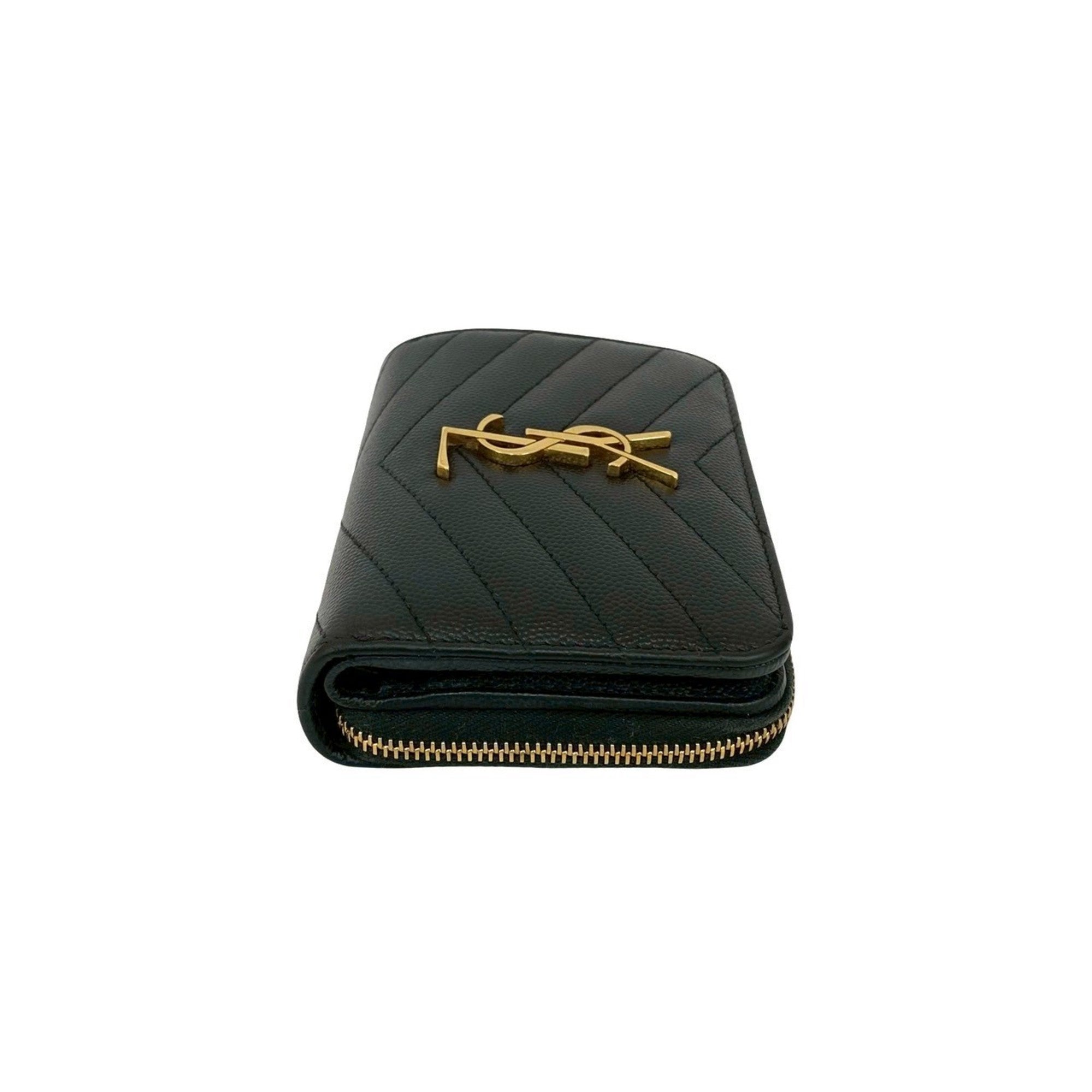 Saint Laurent Black Leather Wallet (Bi-Fold) (Pre-Owned)
