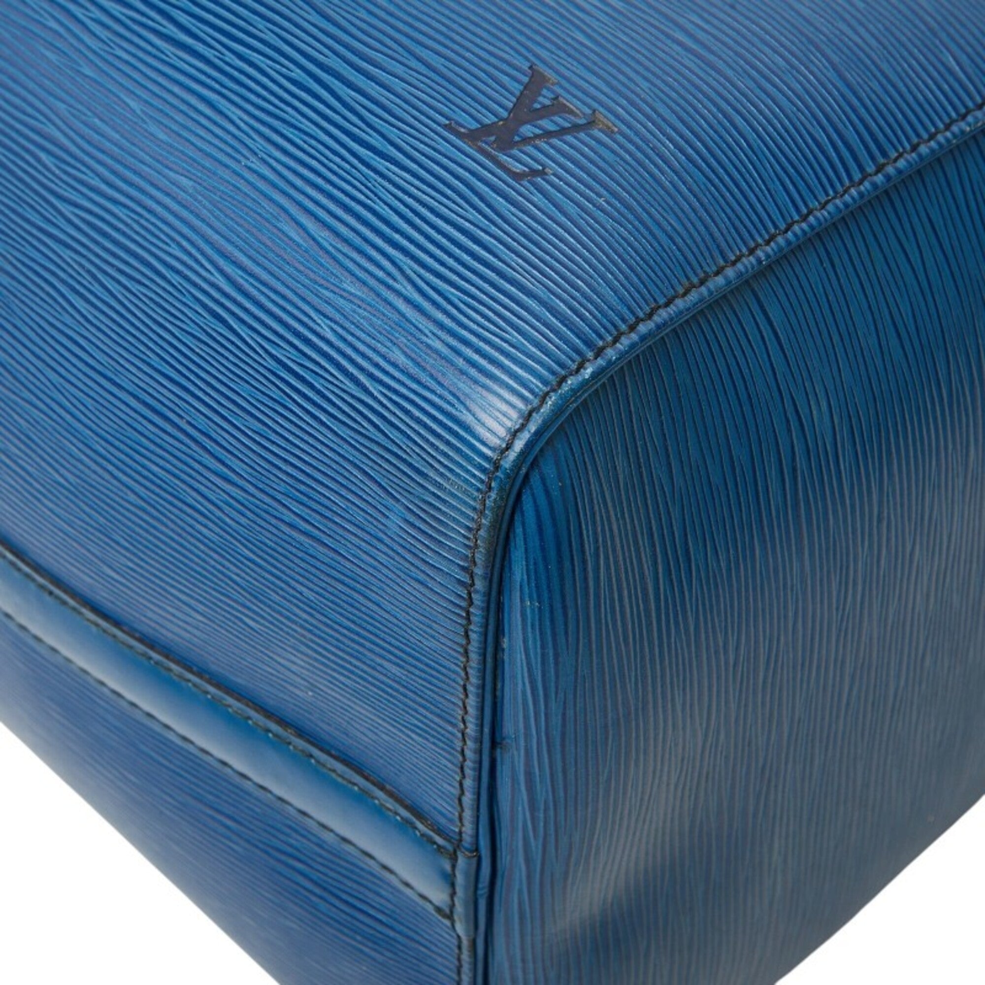 Louis Vuitton Epi Toledo Blue Leather Boston Bag (Pre-Owned)