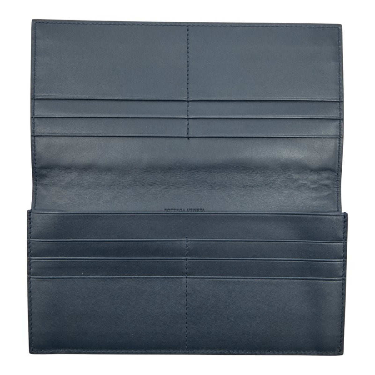 Bottega Veneta Navy Leather Wallet (Bi-Fold) (Pre-Owned)