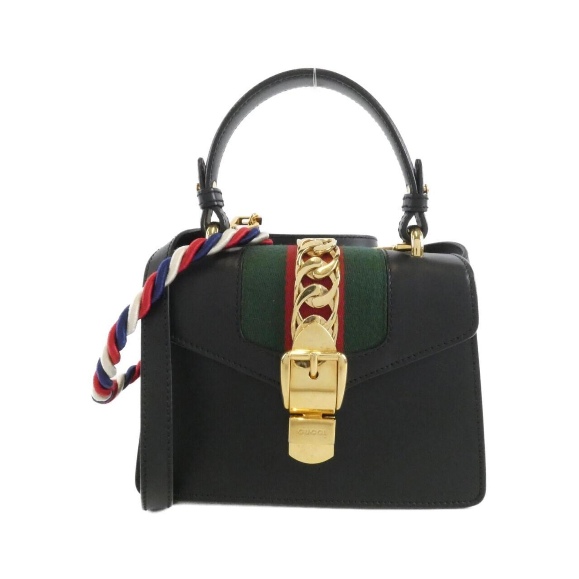 Gucci Black Leather Handbag (Pre-Owned)