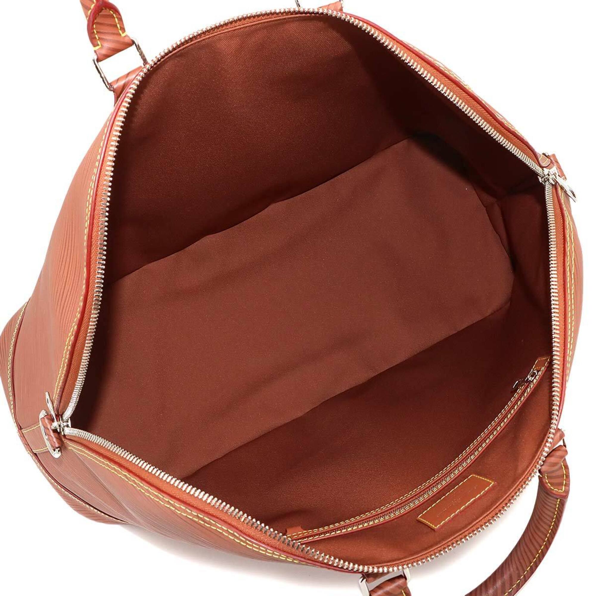 Louis Vuitton Cognac Epi Leather Handbag Weekend Bag (Pre-Owned)