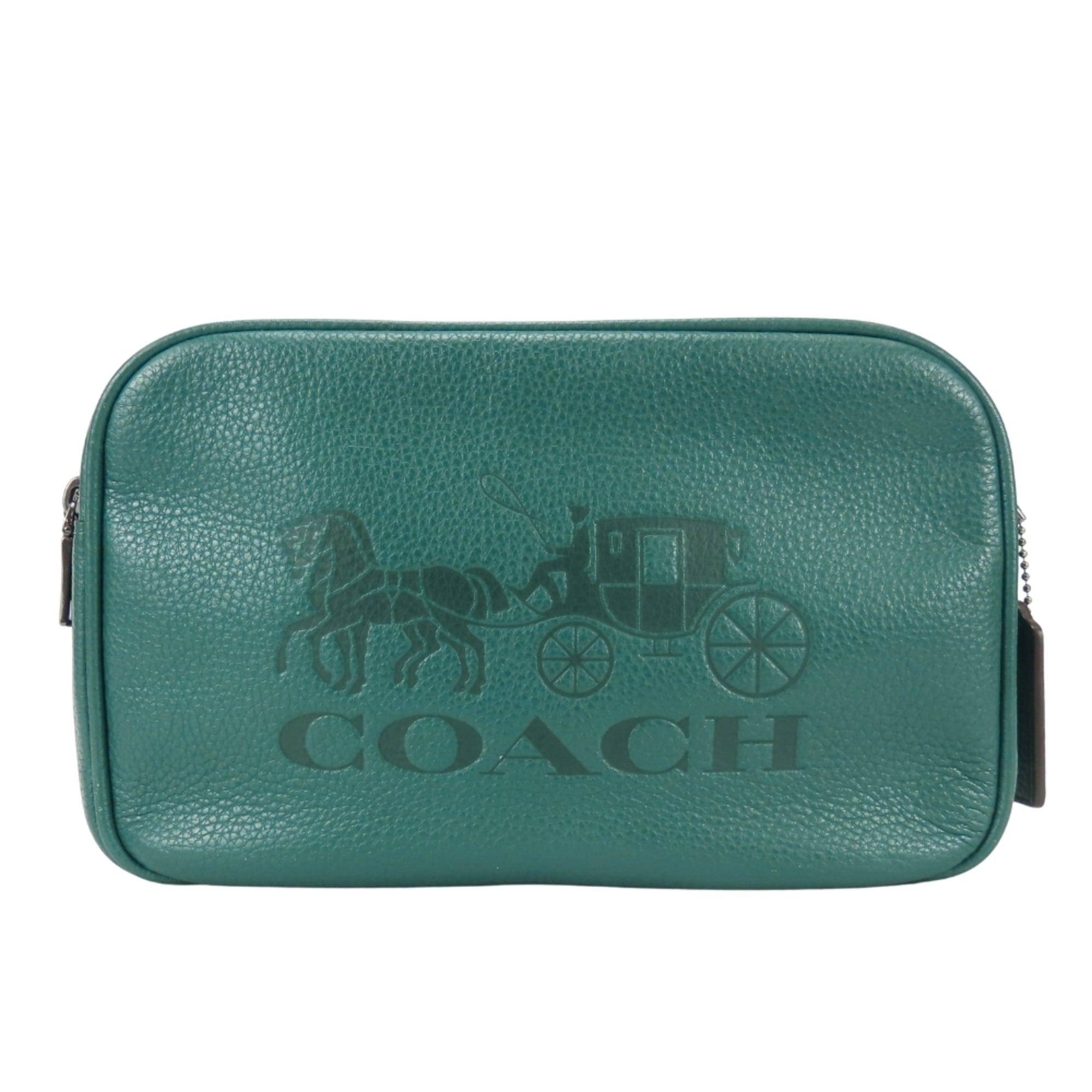 Coach Green Purple Blue Leather Shoulder Bag (Pre-Owned)