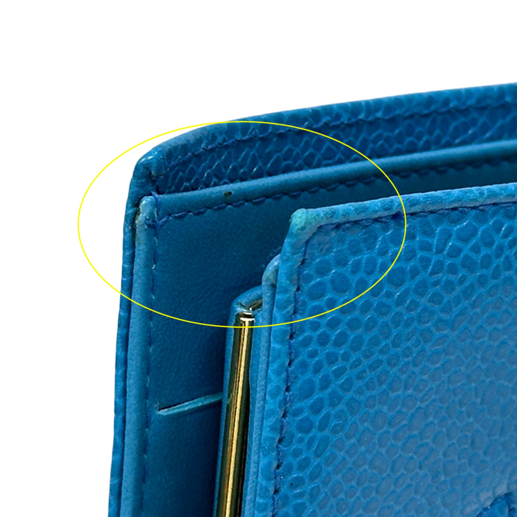 Chanel Blue Grained Calfskin (Pre-Owned)