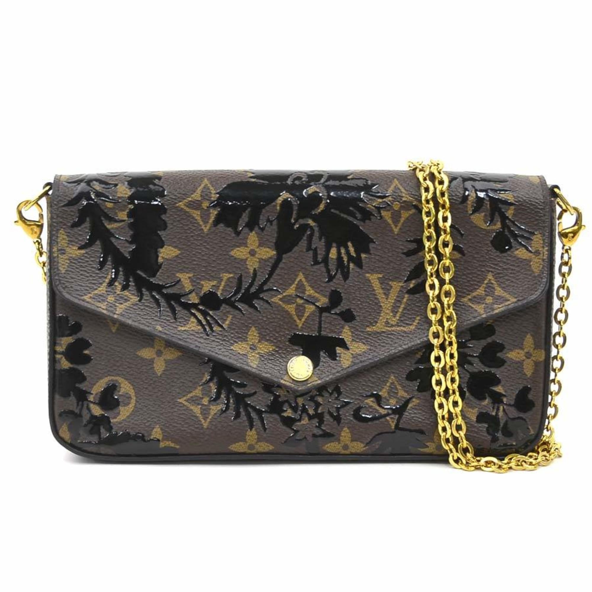 Louis Vuitton Black Brown Monogram Monogram Pochette Shoulder Bag (Pre-Owned)