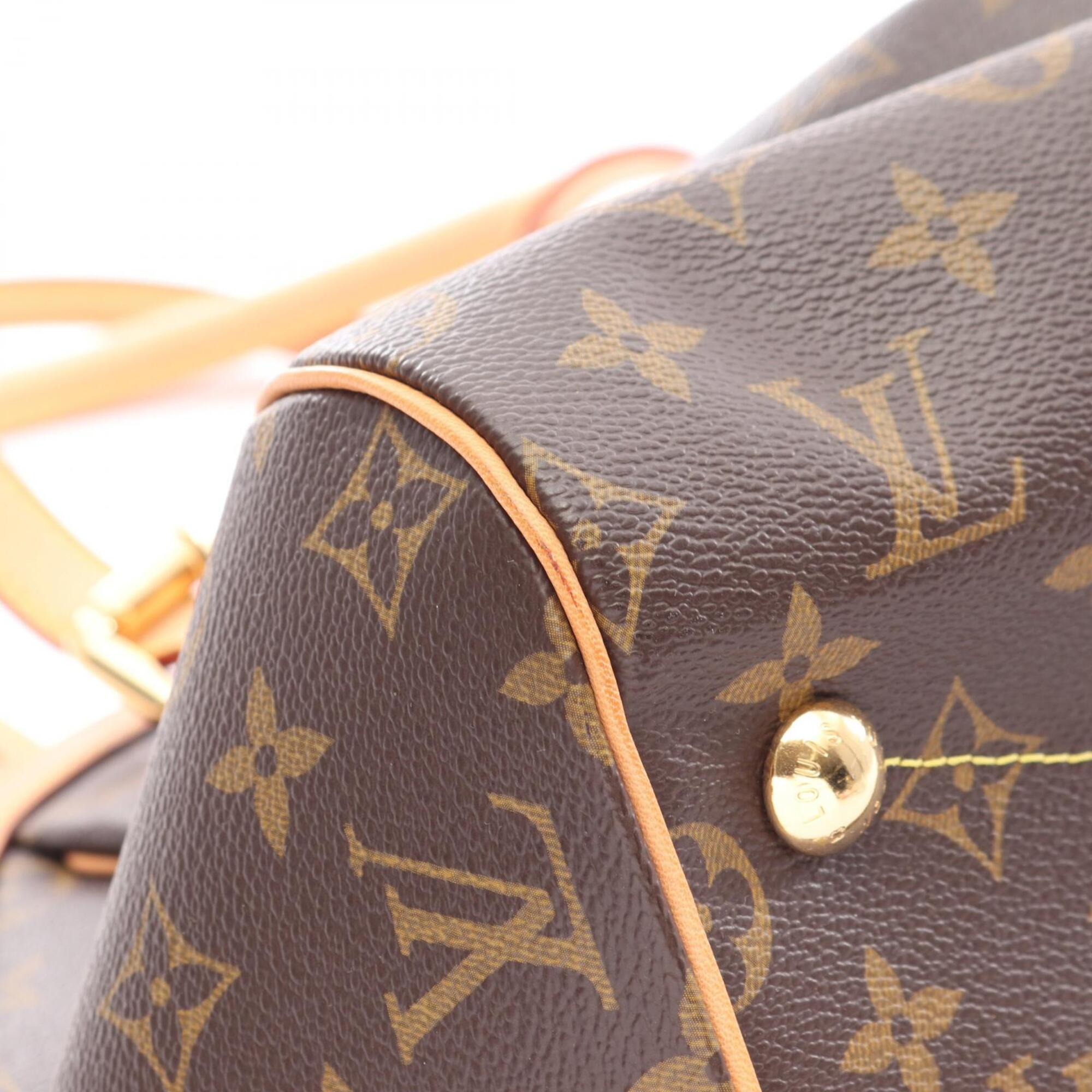 Louis Vuitton Brown Coated Canvas Pvc Monogram Leather Handbag (Pre-Owned)
